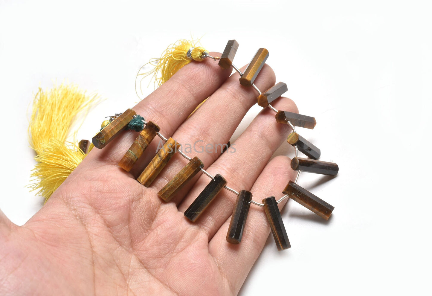 Natural Tiger Eye Fancy Pipe Shape faceted Beads,5-20 mm Natural Tiger Long Tube Gemstone Beads, Tiger Rye Bead Jewelry Making Craft SALE