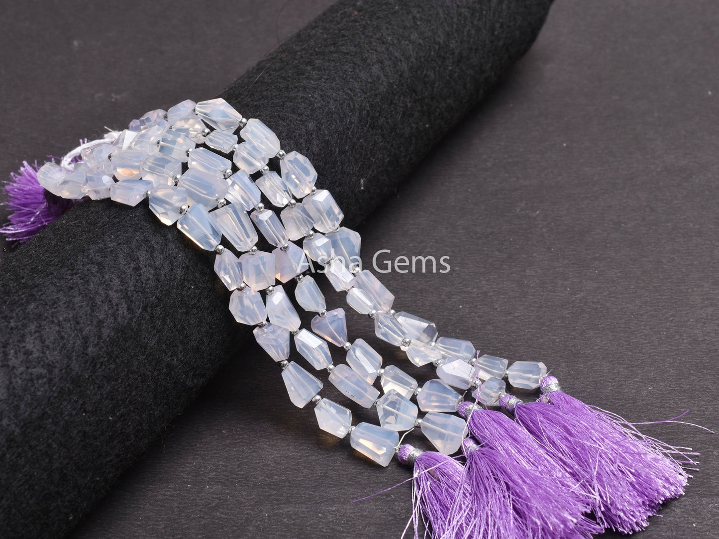 Fine Natural Lavender Quartz Faceted Nugget Shape Beads,6" Rare Purple Lavender Quartz Beads Gemstone faceted Nugget Bead Jewelry Craft SALE