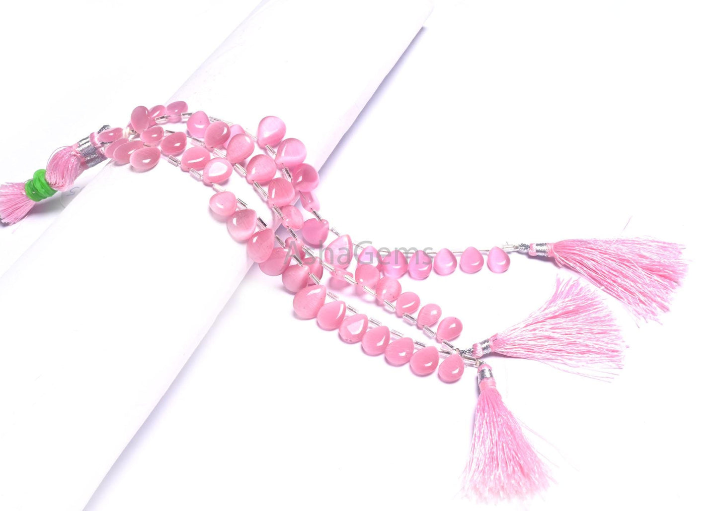 Beautiful Pink Monalisa Smooth Pears Shape Beads, Fine Monalisa Smooth Teardrop Handmade Side Drill Monalisa Beads Jewelry Making Craft SALE