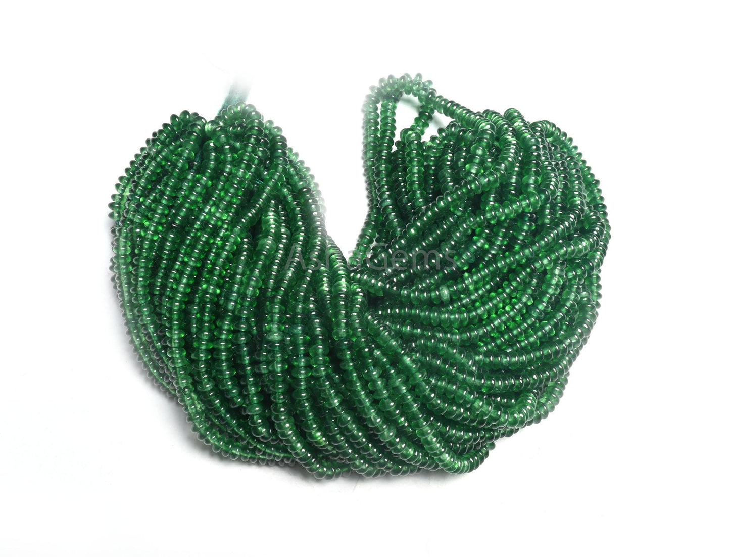 Beautiful Chrome Green Color Jade Quartz Smooth Rondelle Beads,4.5x2.25 mm Green Jade Plain Handmade Gemstone Quartz Beads Jewelry Necklace