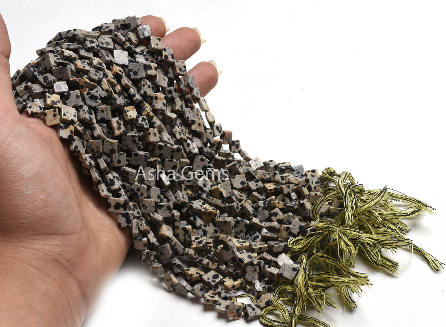 Beautiful Dalmatian Jasper Fancy Kite Shape Beads,6.5-7 mm Natural Dalmatian Stone Smooth Square Gemstone Bead, Dalmatian Bead Jewelry SALE