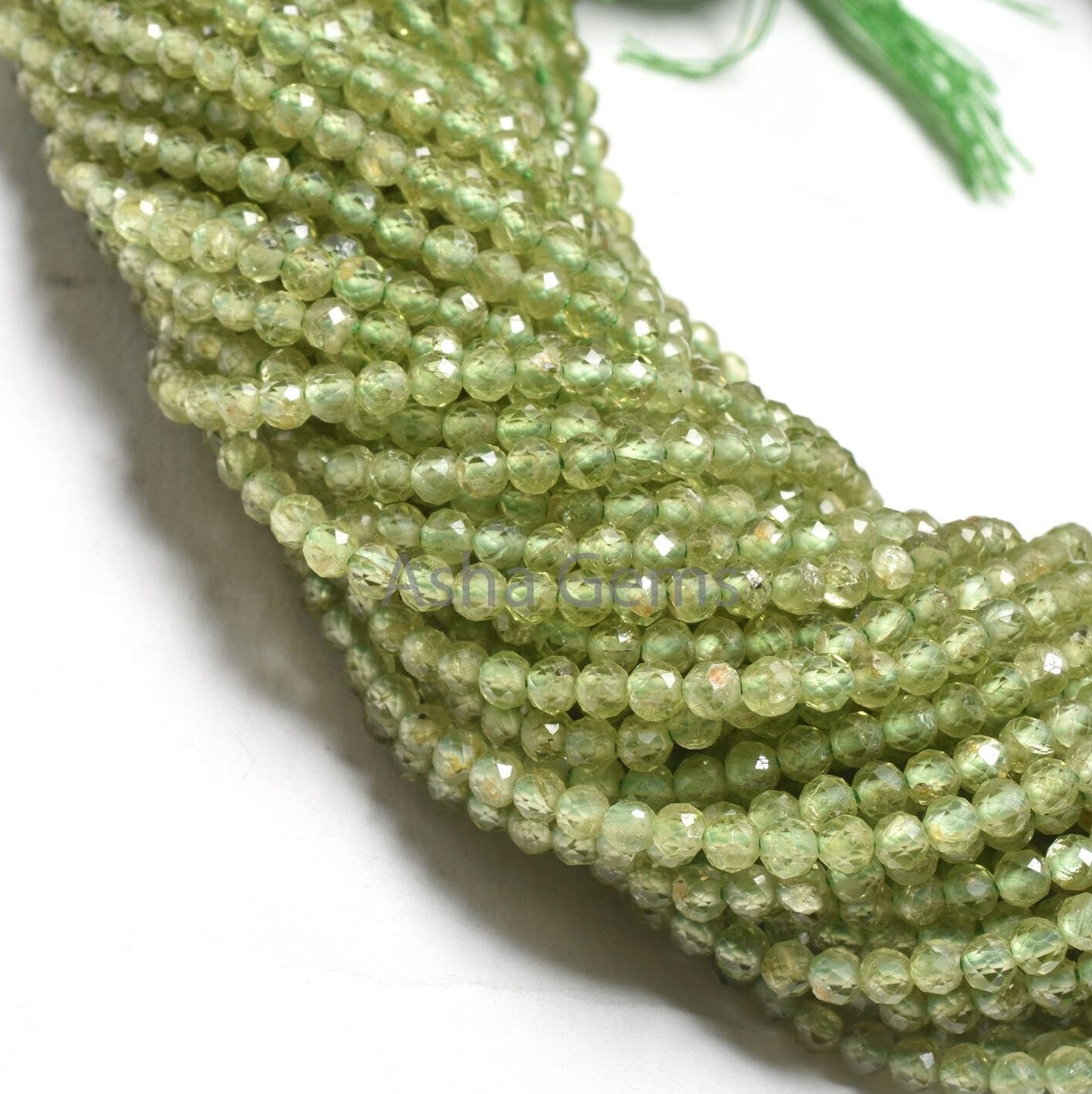 Natural Green Peridot Faceted Round Gemstone Beads,3.1x3 mm Peridot Machine Cut Micro Faceted Round Beads. Peridot Bead Jewelry Making SALE