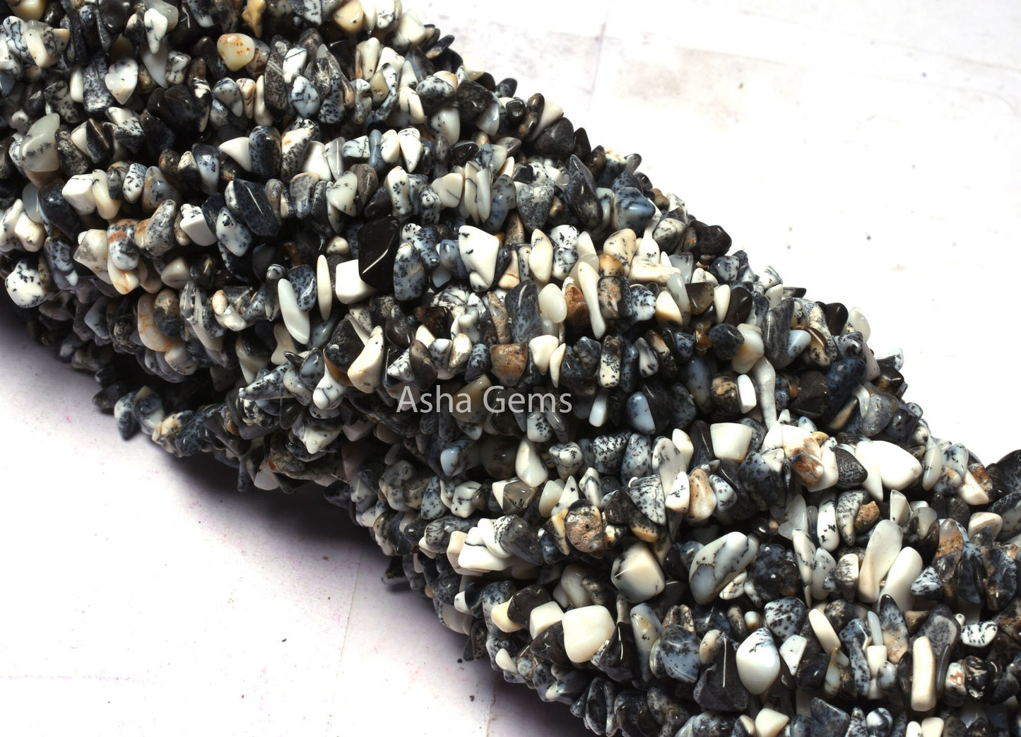 34" Strand Natural Dendrite Opal Uncut Chips Beads,Opal Smooth Raw Rough Beads, Fine Dendritic Opal uncut Polish Nugget Unshape Bead Jewelry