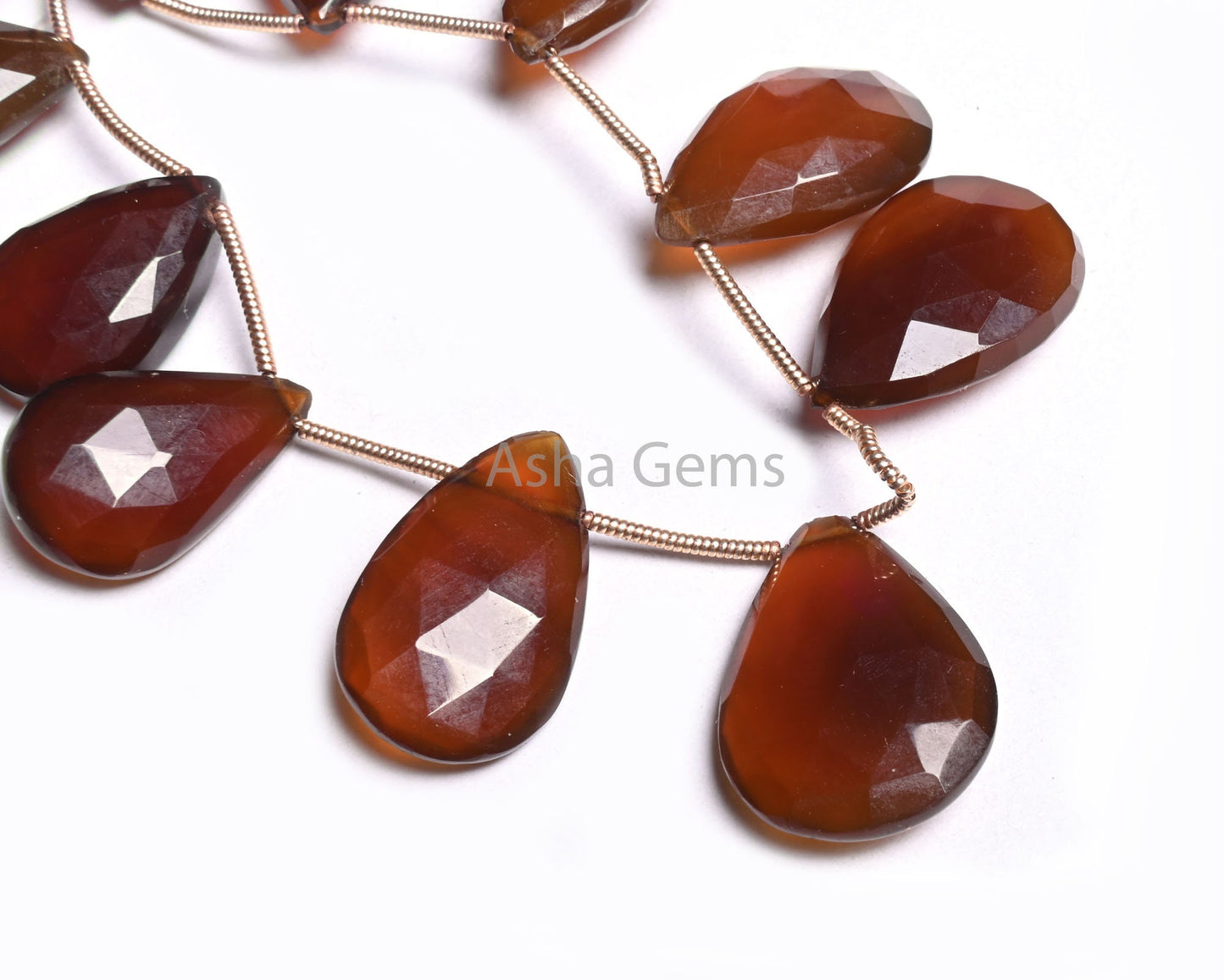AAA Dark Chocolate Brown Chalcedony Faceted Pear Shape Beads, Both Side Loop Fine Chalcedony Teardrop Briolette Side Drill Bead Jewelry SALE