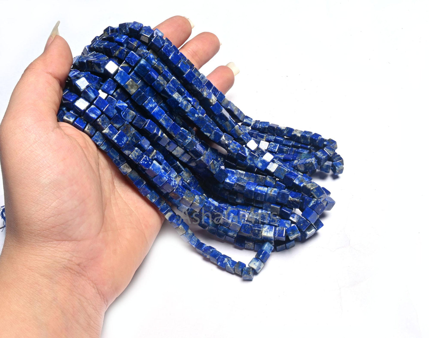 Beautiful Blue Lapis Lazuli 3D Cube Box Shape Smooth Gemstone Beads,8/16" Natural Lapis Plain handmade Cube Box Fine Lapis Bead Jewelry SALE
