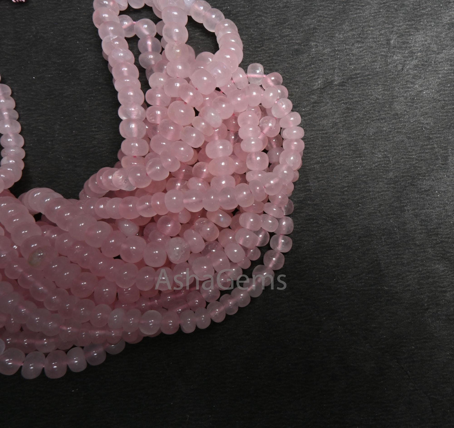 Natural Pink Rose Quartz Smooth Rondelle Shape Gemstone Beads,8/16" Rose Quartz Plain handmade Pink Quartz Beads Necklace Jewelry Craft SALE