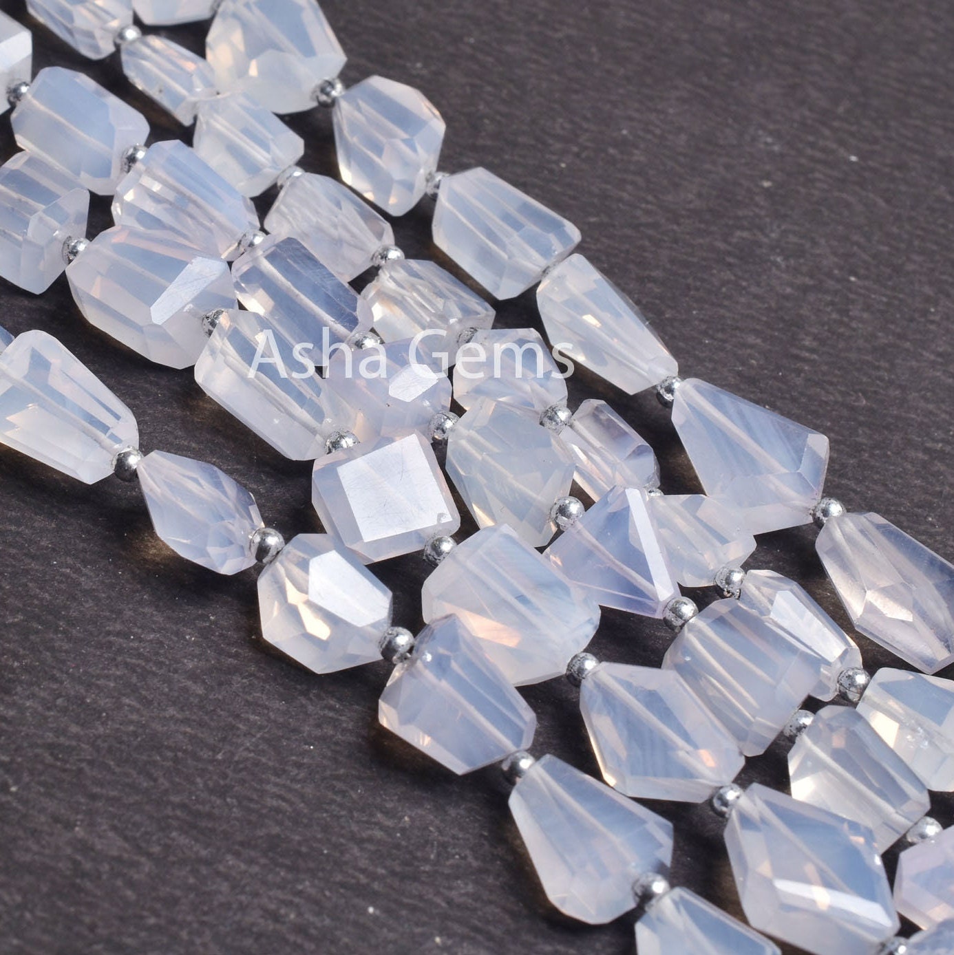 Fine Natural Lavender Quartz Faceted Nugget Shape Beads,6" Rare Purple Lavender Quartz Beads Gemstone faceted Nugget Bead Jewelry Craft SALE