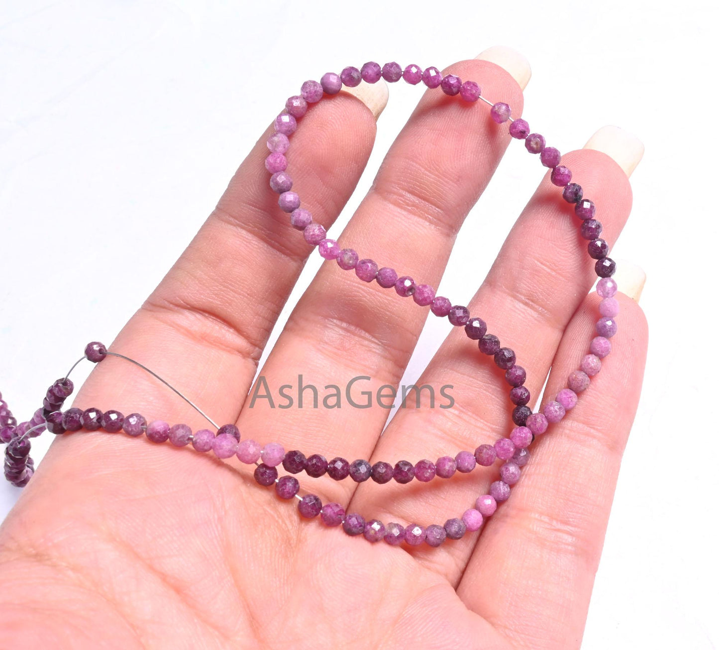 3mm AAA Quality Shaded Red Ruby Faceted Micro Cut Beads,17"Strand Natural Ruby Machine Cut Rondelle Gemstone Ruby Bead Necklace Jewelry SALE