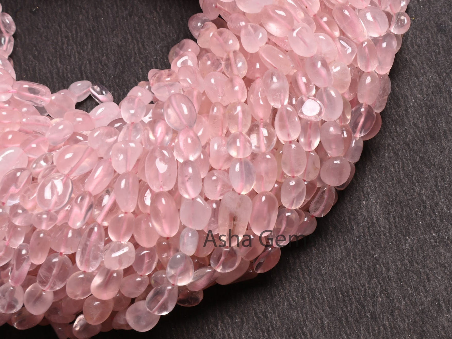 Beautiful Pink Rose Quartz Smooth Nugget Beads,4.5-9mm Fine Natural Rose Quartz Tiny Tumble Handmade Gemstone Bead Jewelry Making Craft sale (AG 22263)