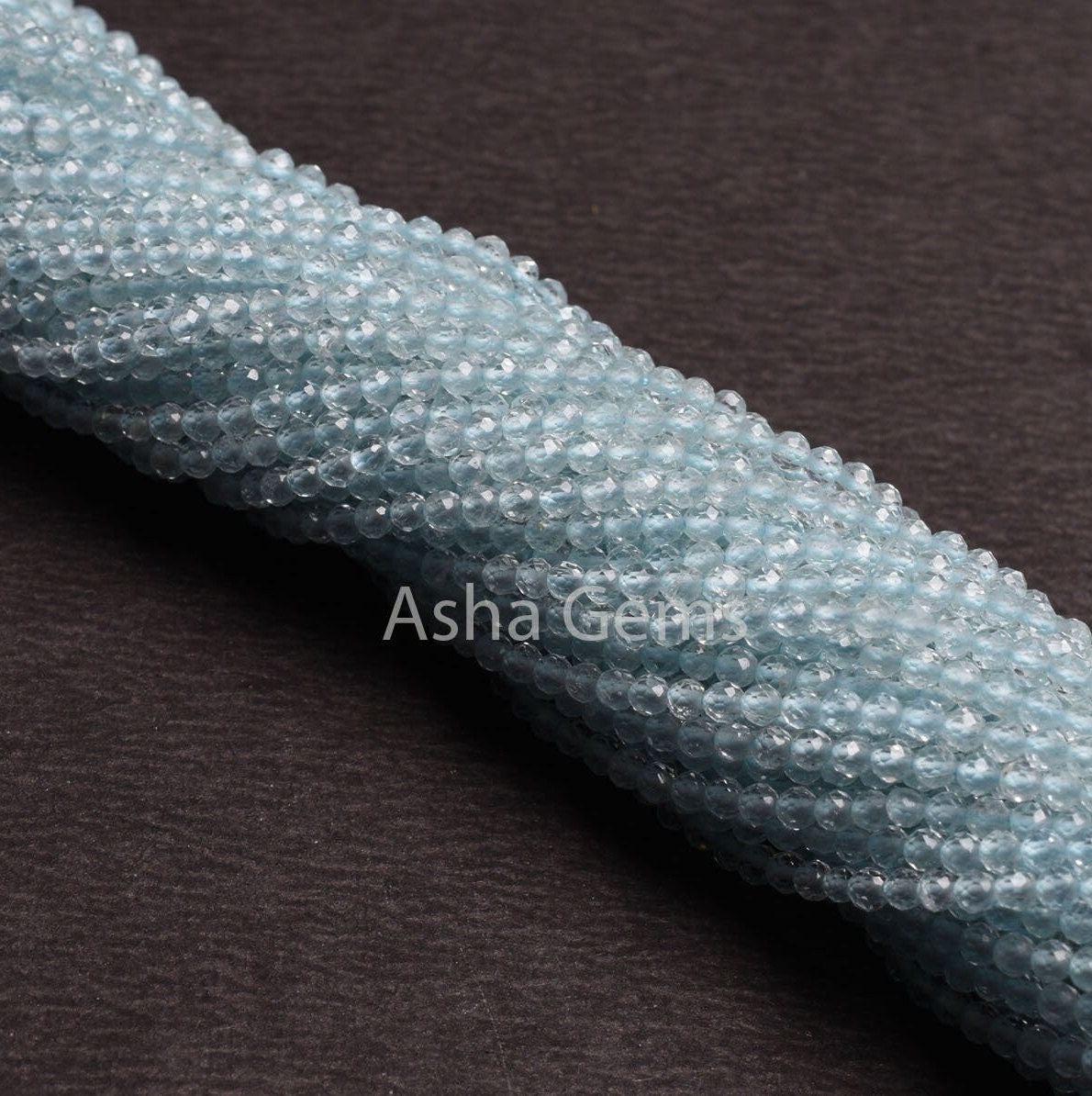 Real Sky Topaz Micro Cut faceted Gemstone Beads,2.5 mm Natural Topaz Machine Cut Tiny Beads, AAA Quality Sky Blue Topaz Beads Jewelry Crafts