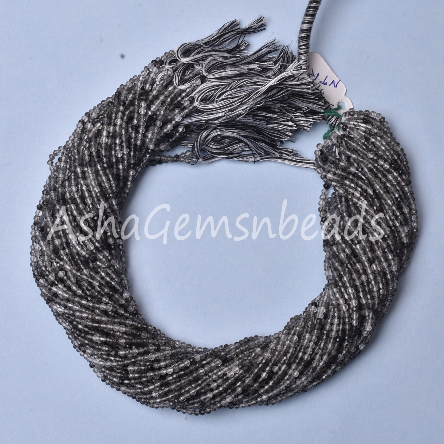 AAA Quality Black Rutile Faceted Micro Cut Beads,2.5mm Natural Rutilite Machine Cut Rondelle Gemstone Beads,13" Rutile Bead Necklace Jewelry