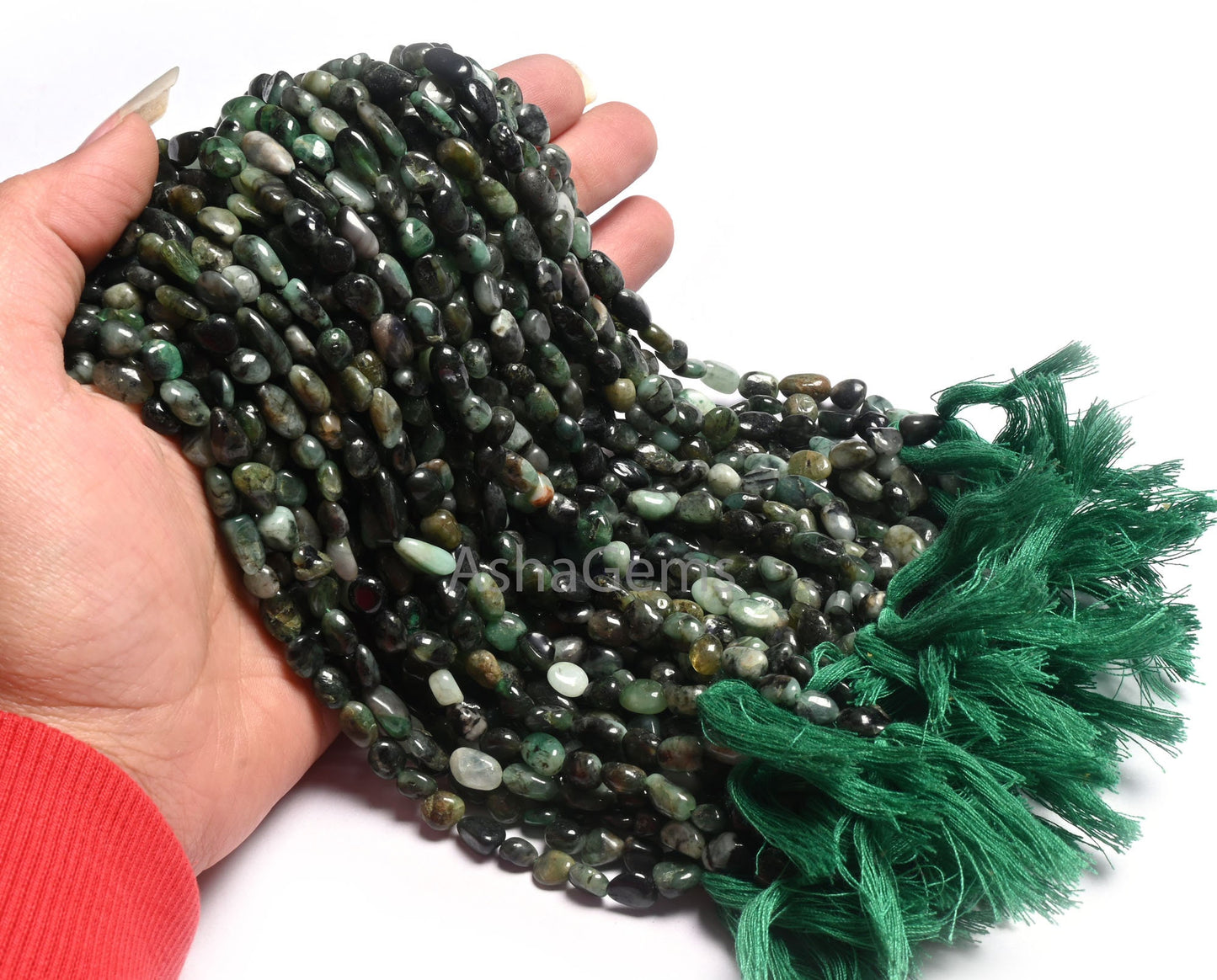 Beautiful Green Emerald Smooth Nugget Shape Gemstone Loose Beads, Sakota emerald Nugget Tiny Handmade Tumble Emerald Bead Jewelry Craft SALE
