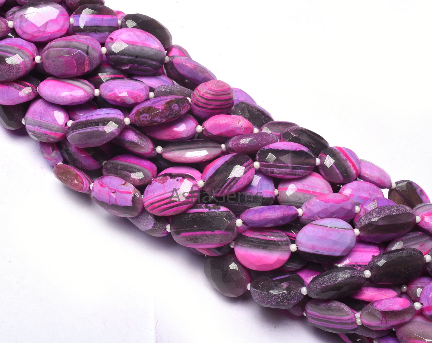 Beautiful Pink Boulder Opal Faceted Oval Shape Beads,13"Strand Boulder Opal Beads, Pink Opal Faceted Bead Loose Gemstone Jewelry Making SALE