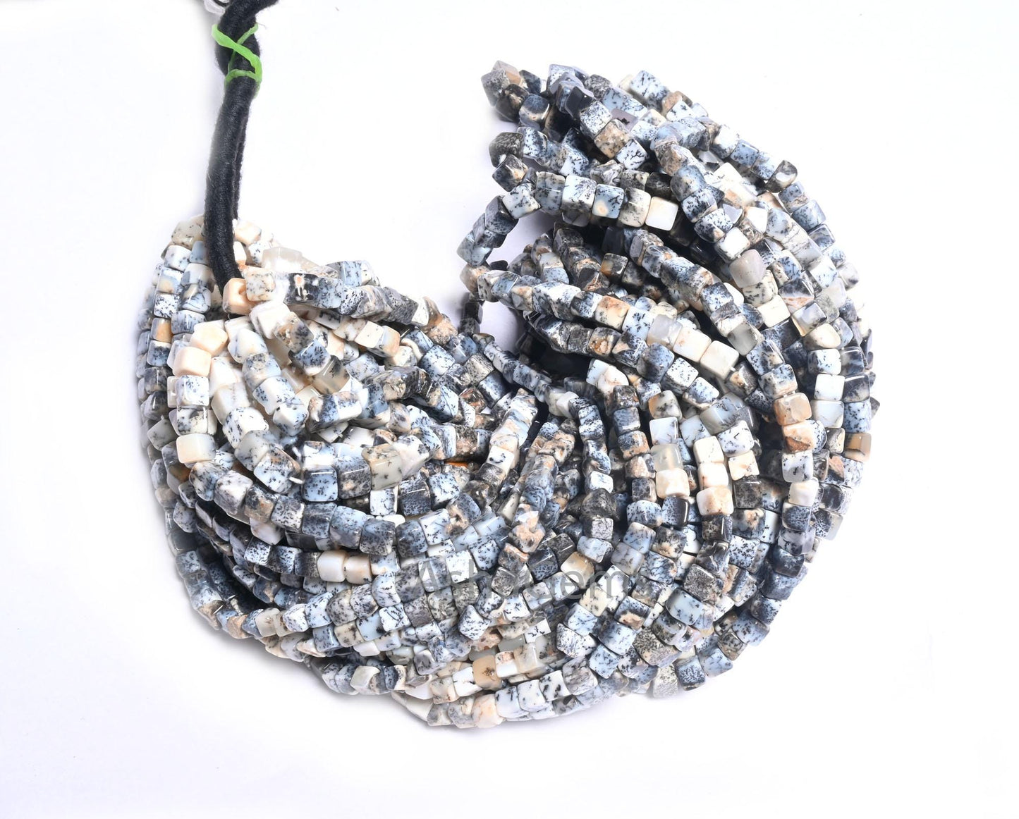Fine Quality Dendrite Opal Smooth 3D Cube Box Shape Beads,8/16" Natural Dendritic opal Plain Handmade Cube Gemstone Beads Jewelry Craft Sale