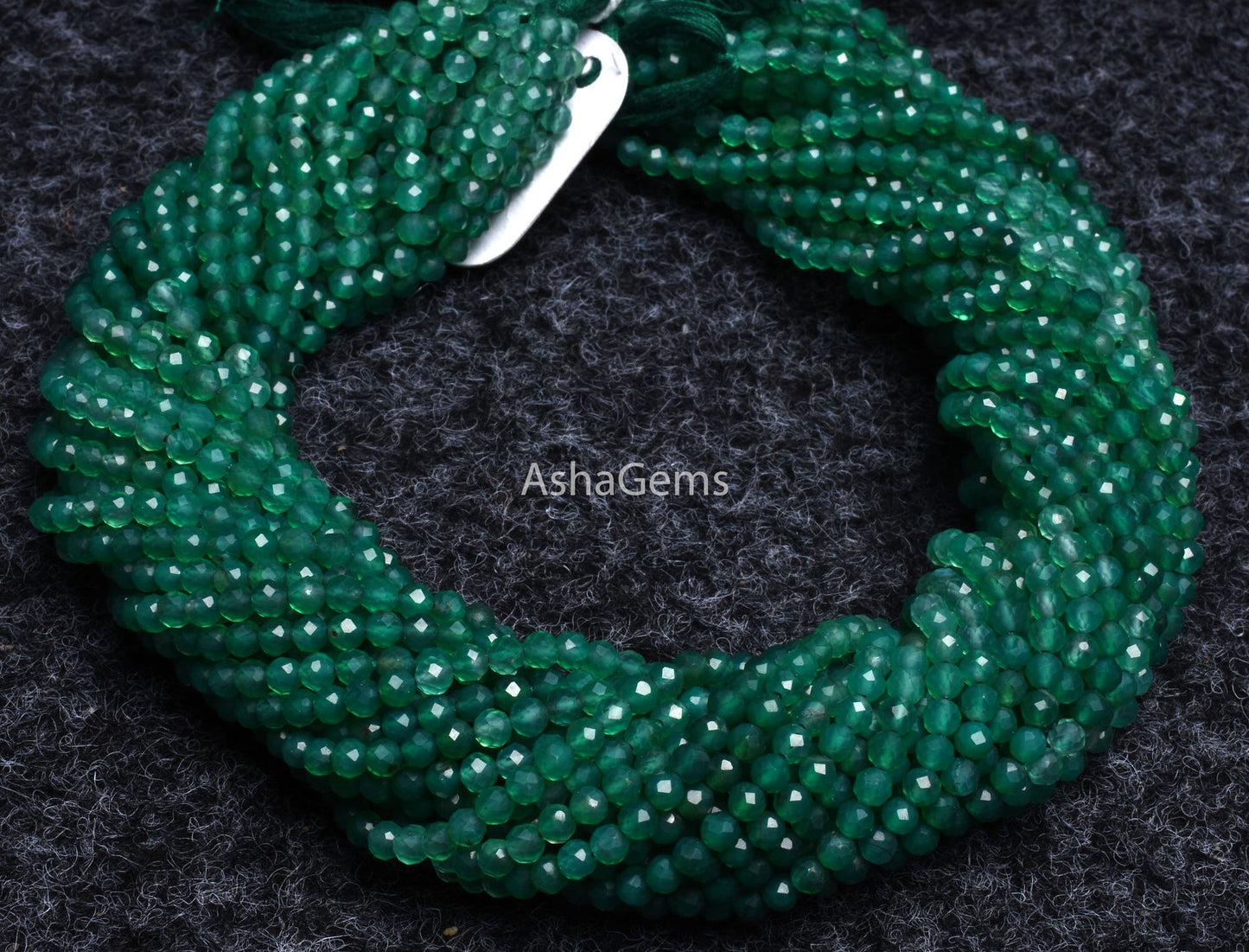 Beautiful Green Onyx Faceted Rondelle Shape Beads,3.20 mm, Shaded Green Onyx Machine Cut Beads, AAA Onyx Micro faceted Beads Jewelry Making