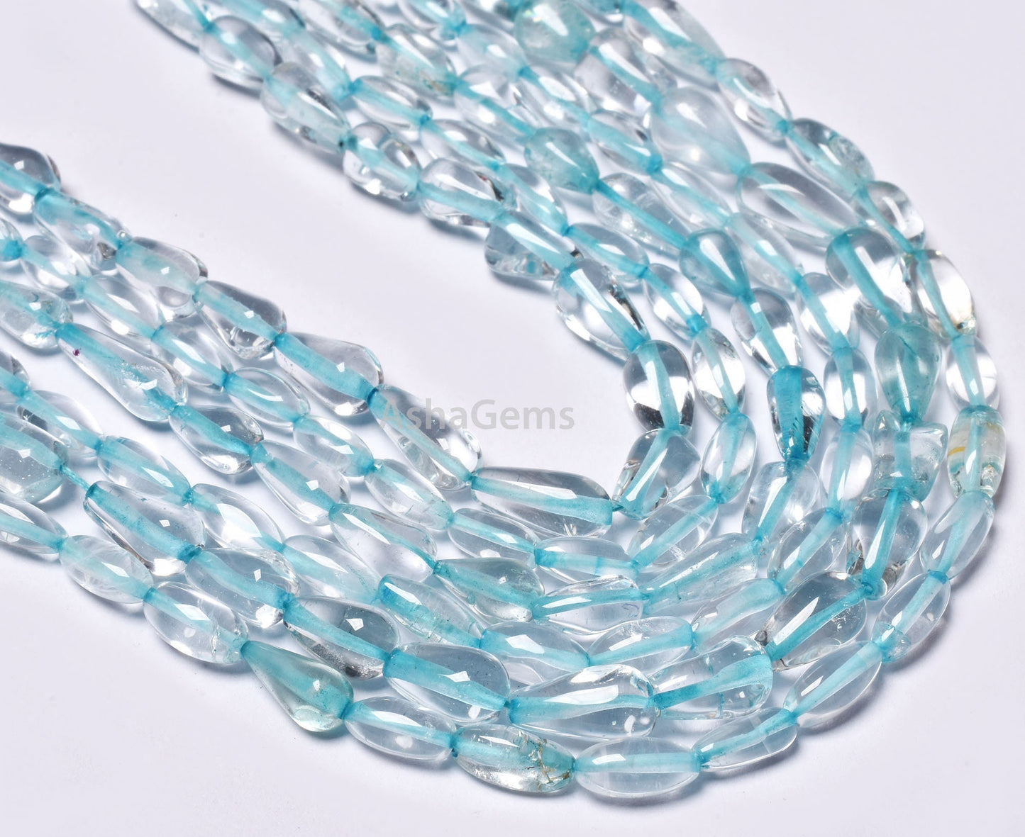 Natural Crystal Blue Treated Beads, Beautiful Crystal Handmade Drops Shape Gemstone Beads Crystal Quartz Smooth Teardrop Beads Jewelry Craft