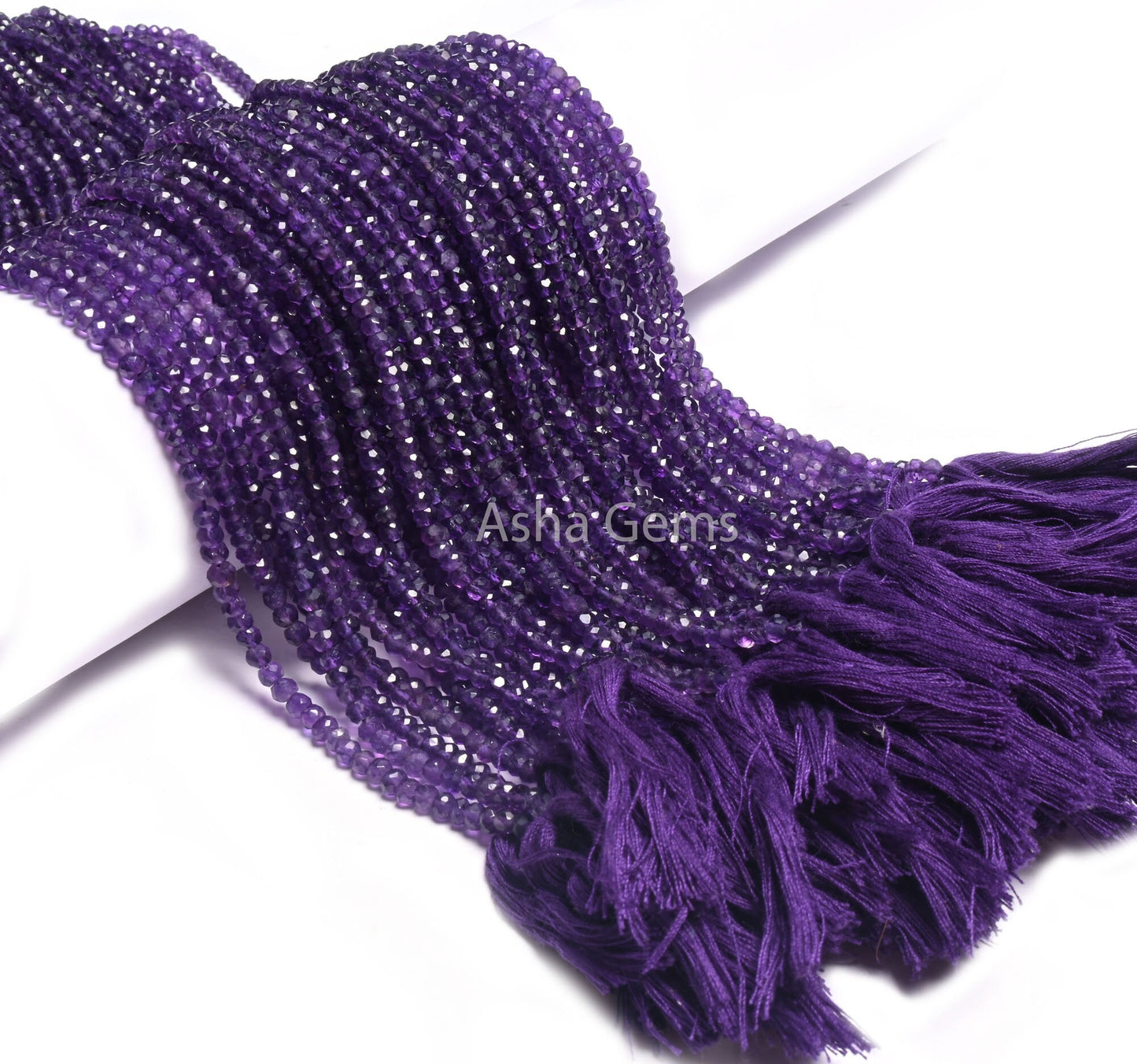 Beautiful African Amethyst Faceted Rondelle Beads,13"Strand AAA Purple Amethyst Indian Cut Gemstone Beads Natural Amethyst Bead Jewelry SALE