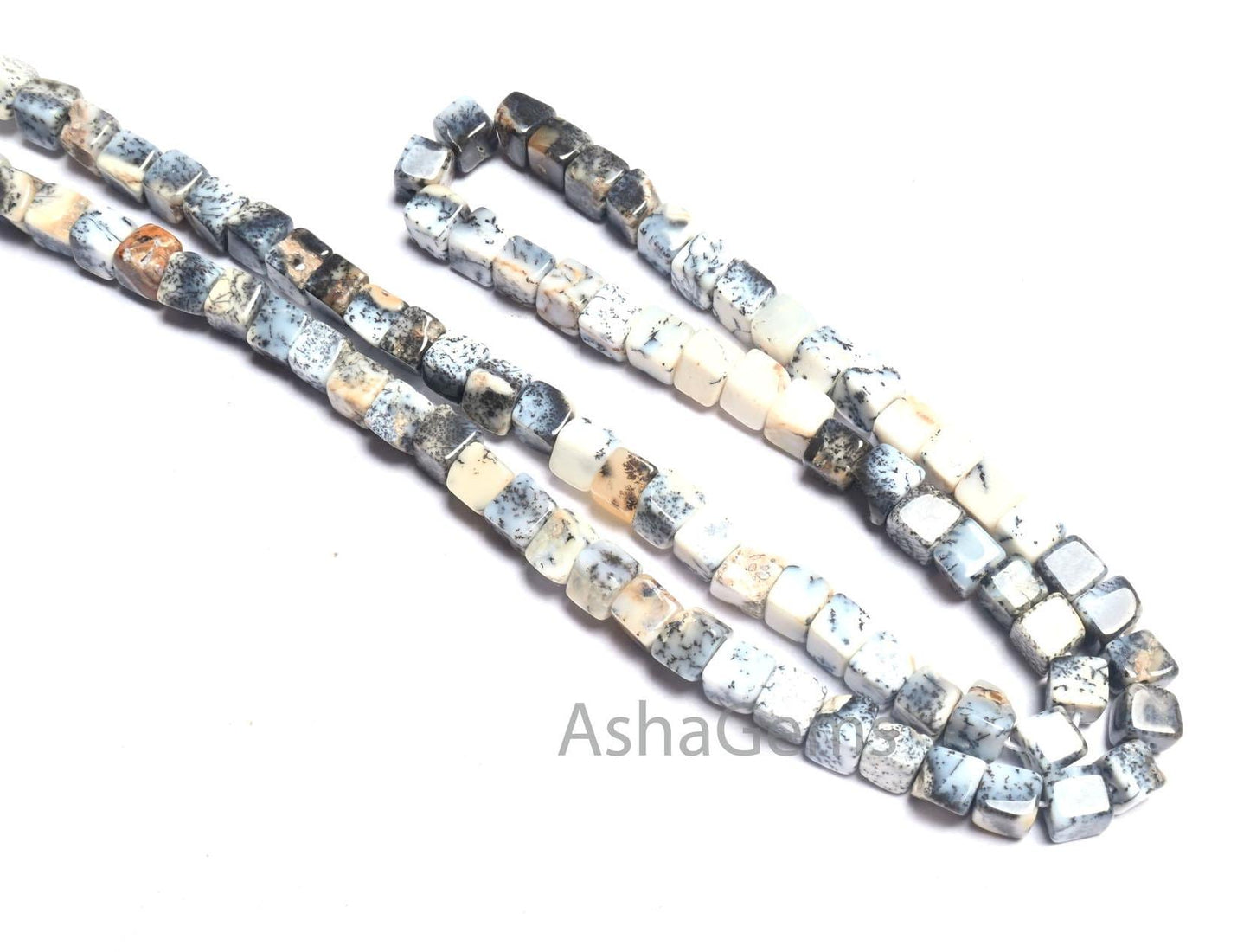 Fine Quality Dendrite Opal Smooth 3D Cube Box Shape Beads,8/16" Natural Dendritic opal Plain Handmade Cube Gemstone Beads Jewelry Craft Sale