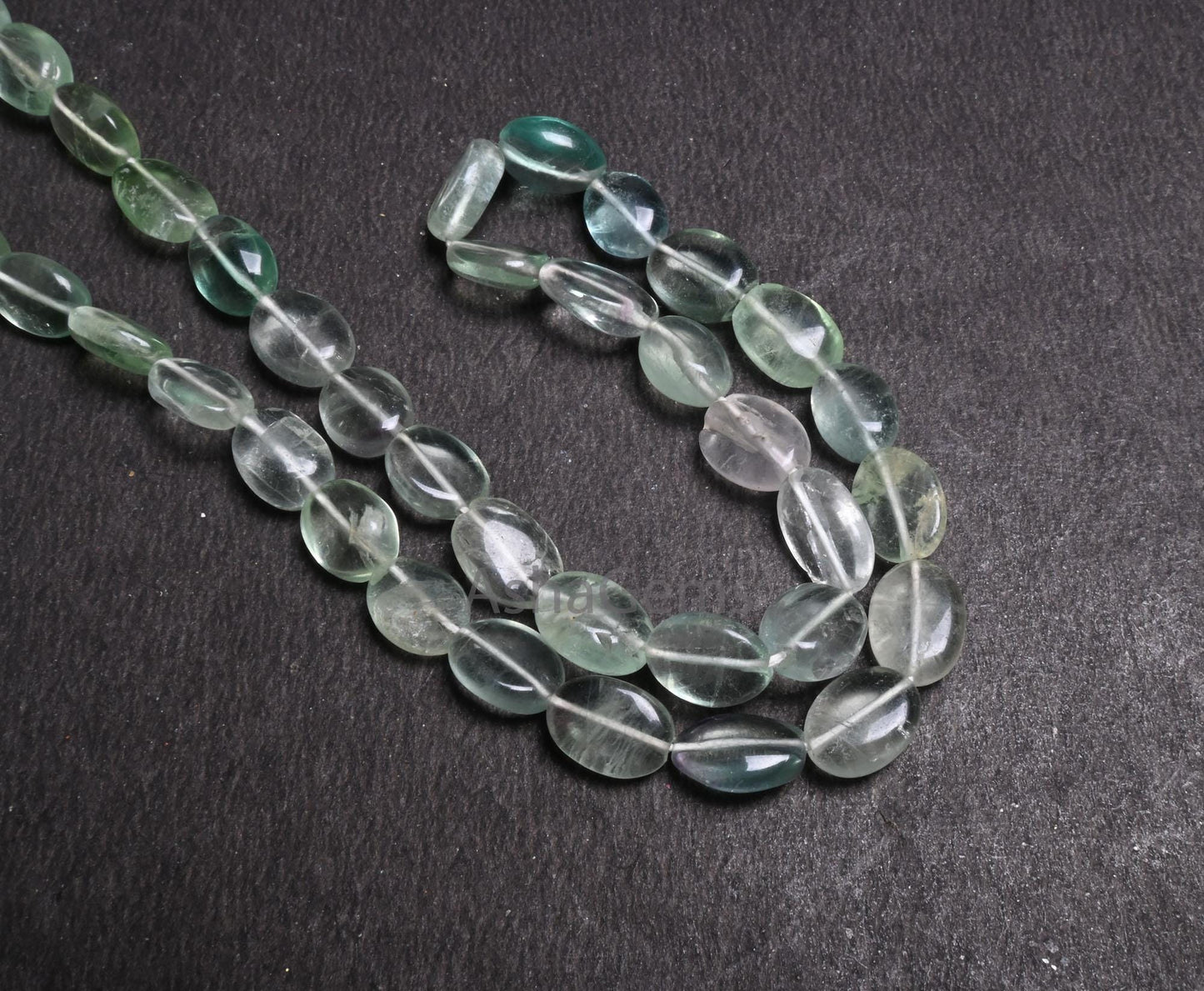 Beautiful Fluorite Smooth Oval Shape Gemstone Beads,8/16" Natural Shaded Green Fluorite Handmade Oval Plain Fluorite Bead Jewelry Craft SALE