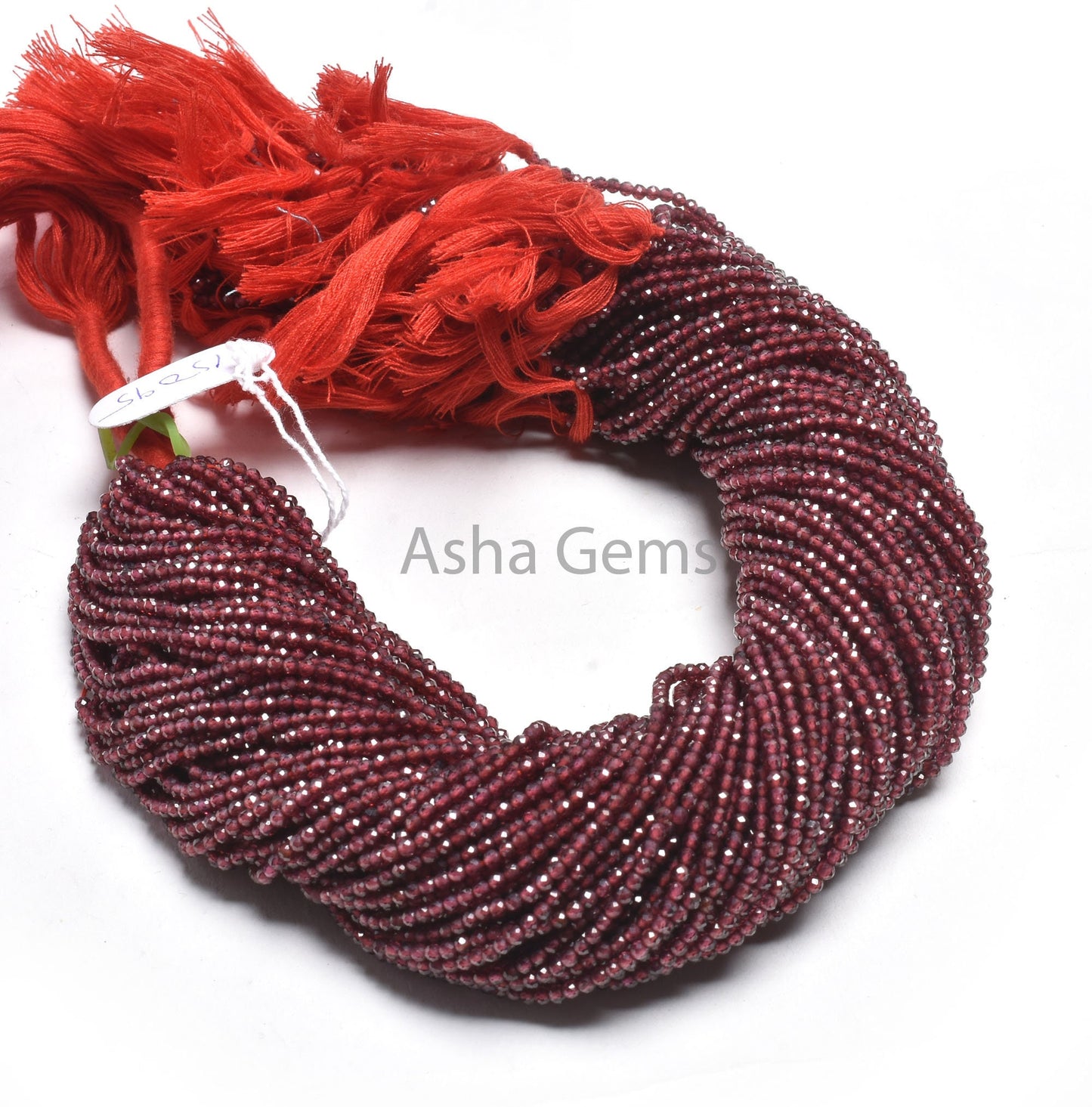 2.5 mm AAA Garnet Micro Cut Gemstone Beads, Natural Red Garnet Faceted Rondelle Shape Machine Cut Beads, Garnet Bead For Jewelry making SALE