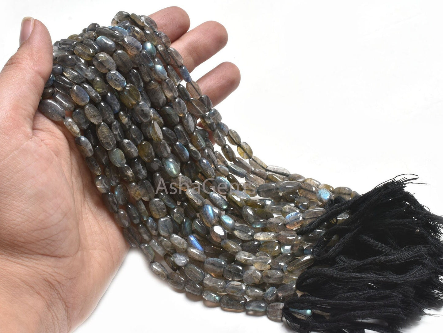 Natural Fire Labradorite Smooth Nugget Shape Beads, Flashy Labradorite Plain Tumble Handmade Gemstone Beads, Labradorite Bead Jewelry Crafts