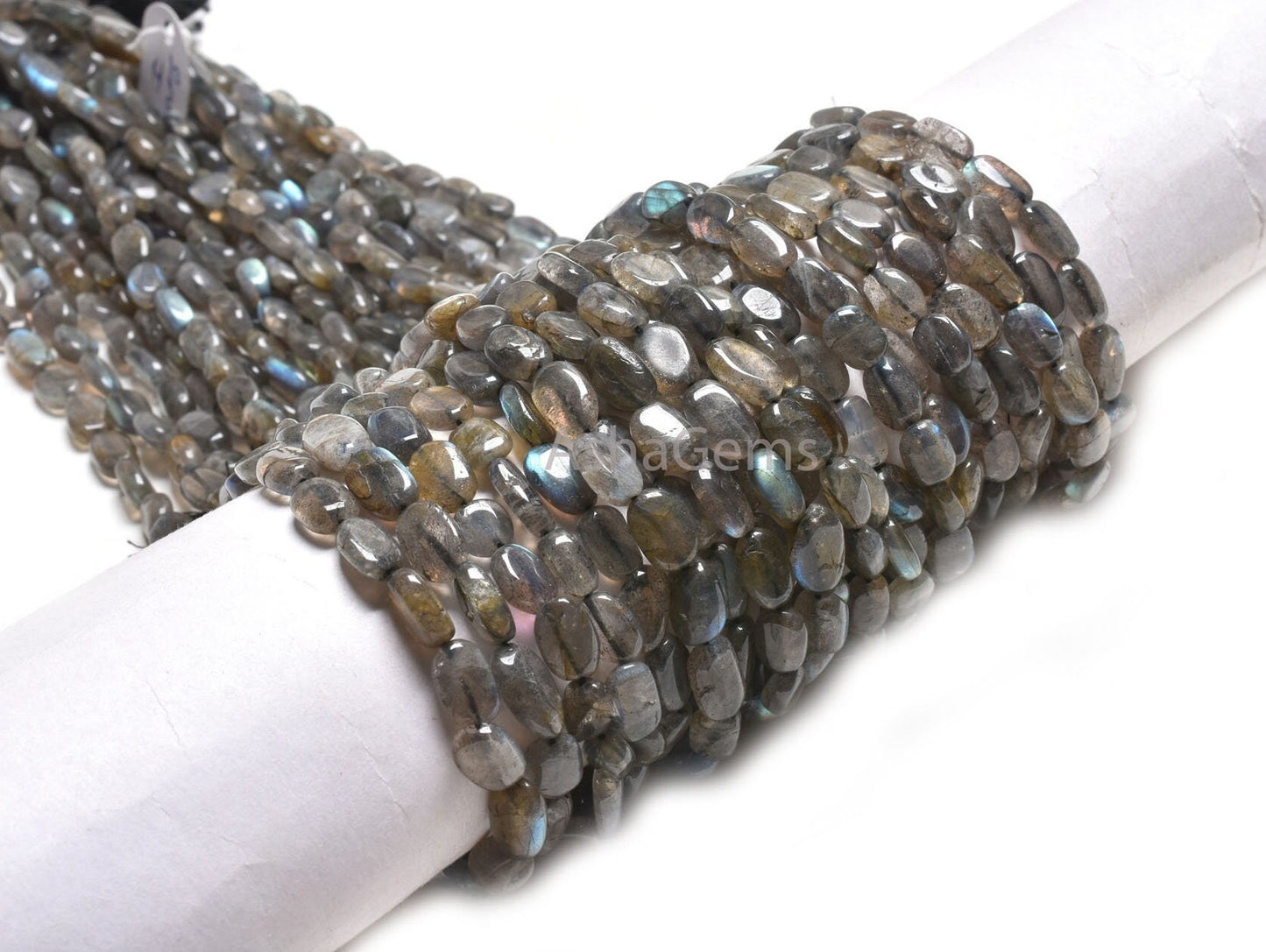 Natural Fire Labradorite Smooth Nugget Shape Beads, Flashy Labradorite Plain Tumble Handmade Gemstone Beads, Labradorite Bead Jewelry Crafts