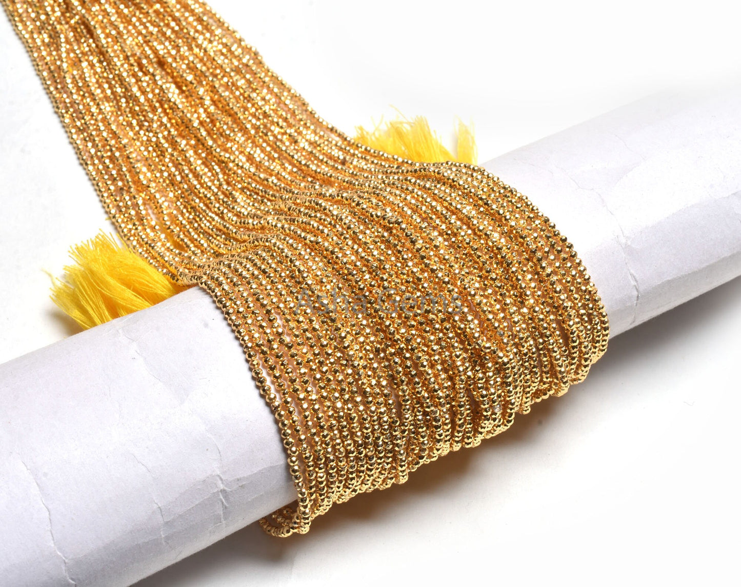 13" Strand Beautiful Natural Golden Pyrite Coated Micro Cut Rondelle Faceted Gemstone Beads,2.2mm AAA Quality pyrite bead Jewelry Craft SALE