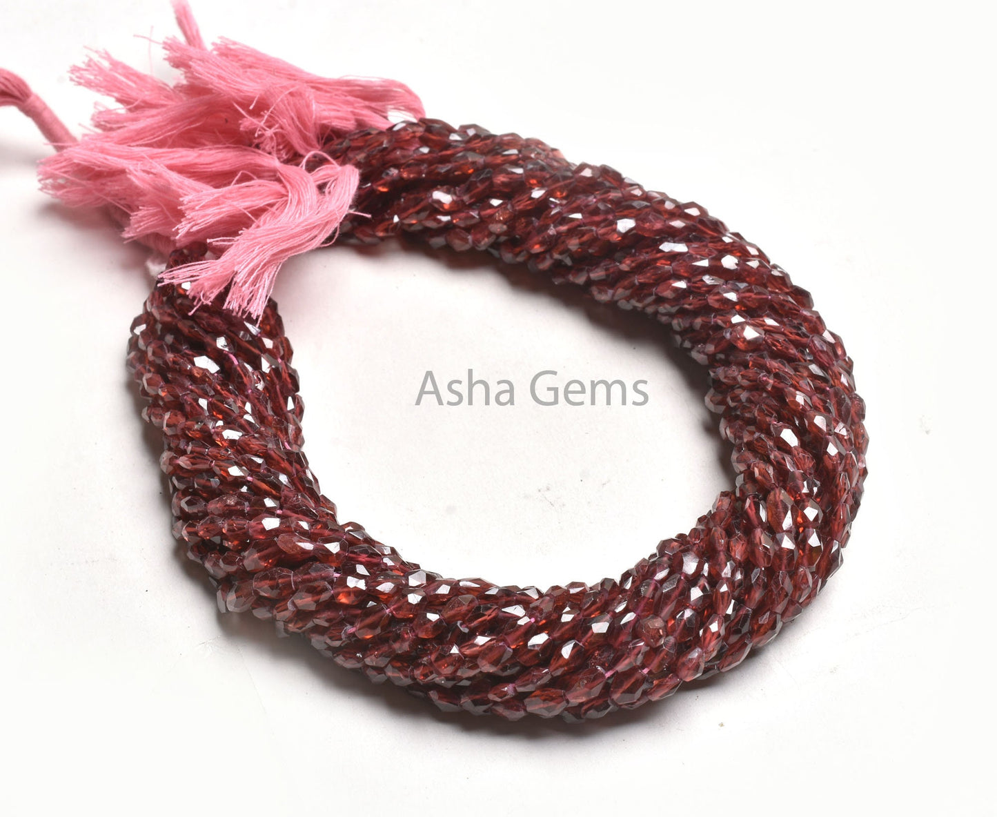 Natural Garnet faceted Oval Shape Gemstone Loose beads,15" Pink Garnet Oval Briolette Indian Cut Handmade Straight Drill Garnet bead Jewelry