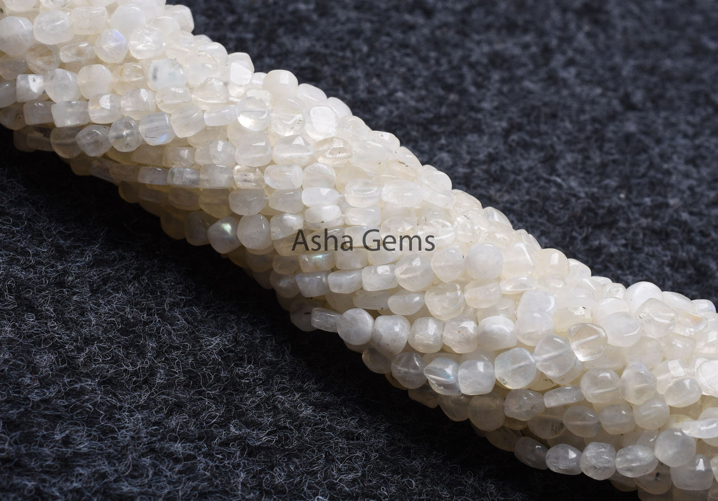 5 mm Rainbow Moonstone Smooth Flat Coin Gemstone Beads,13" Flashy White rainbow Uneven Shape Coin Handmade Gemstone Bead Jewelry Making SALE