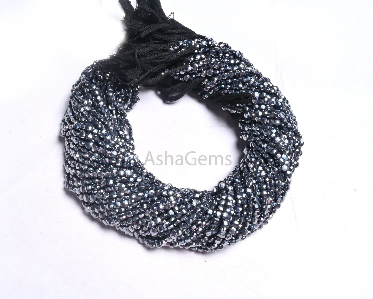 Beautiful Terra Hertz Faceted Coin Shape Beads,4 mm Silver Grey Black terahertz Briolette Gemstone Coin Tiny Beads Jewelry Making Craft SALE