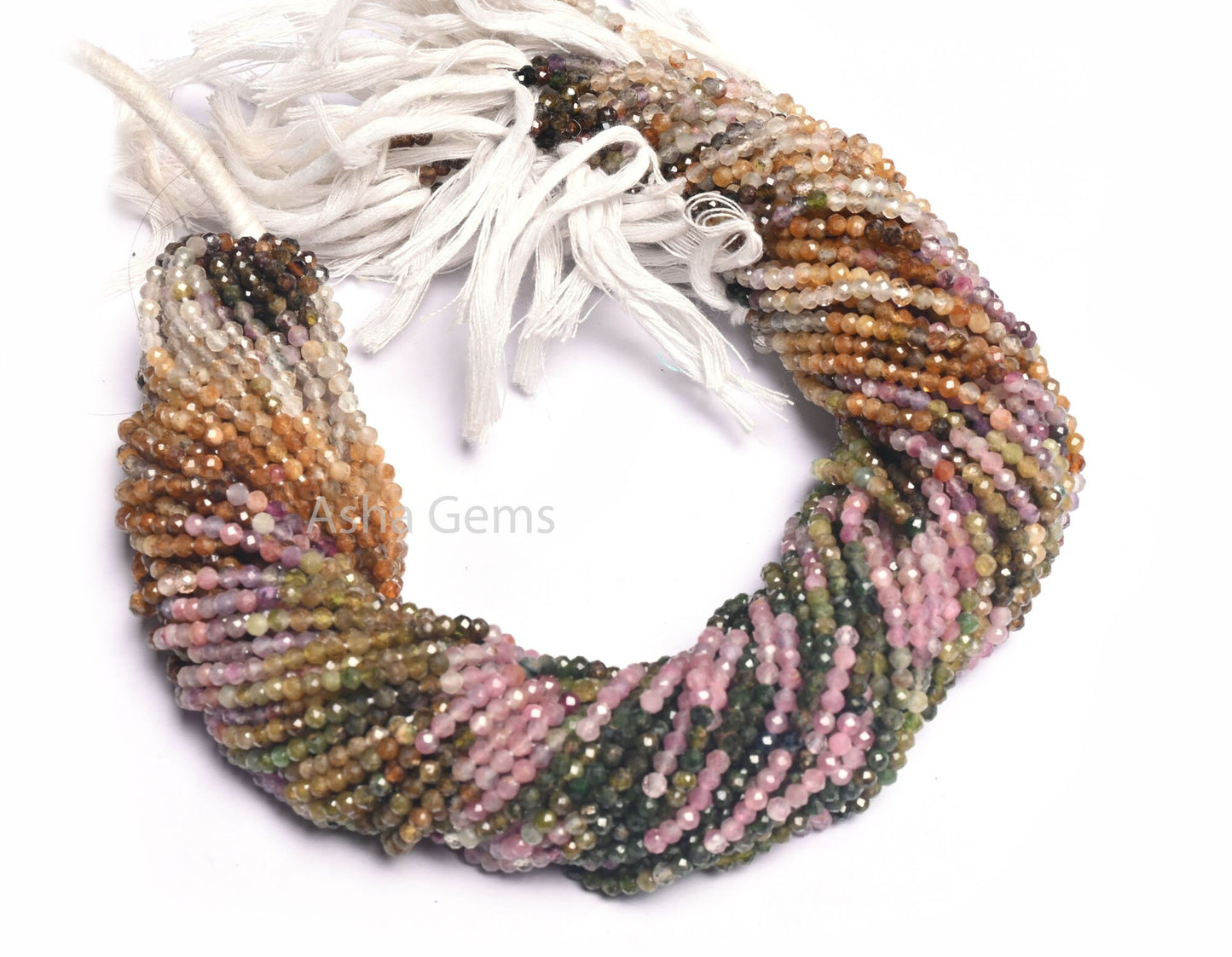 Beautiful Multi Color Tourmaline Faceted Rondelle Tiny Gemstone Beads,3 mm Tourmaline beads Natural Shaded Tourmaline Micro cut bead Jewelry