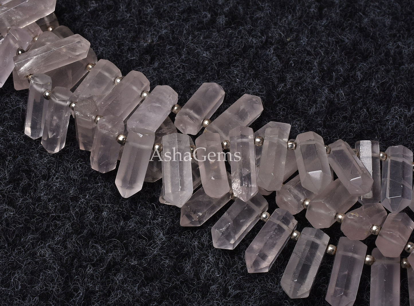 Beautiful Pink Rose Quartz Faceted Bullet Shape Beads,Rose Quartz Fancy Shape Beads, Pink Gemstone Pencil Beads, Jewelry Making Craft, SALE