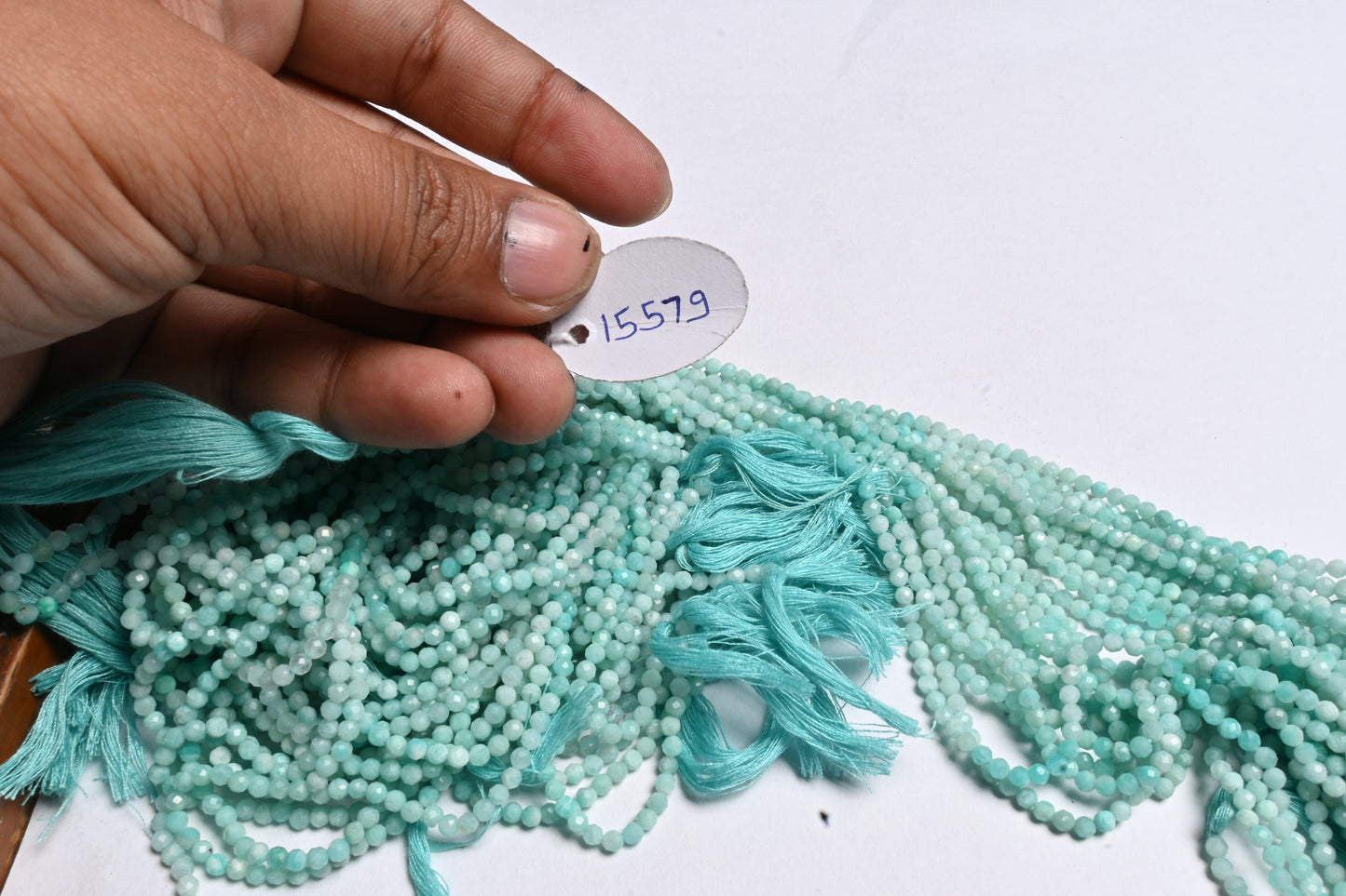 Beautiful Shaded Blue Amazonite faceted Rondelle Machine Cut Beads,3.20 mm Natural Amazonite Micro Cut Gemstone Amazonite Beads Jewelry SALE