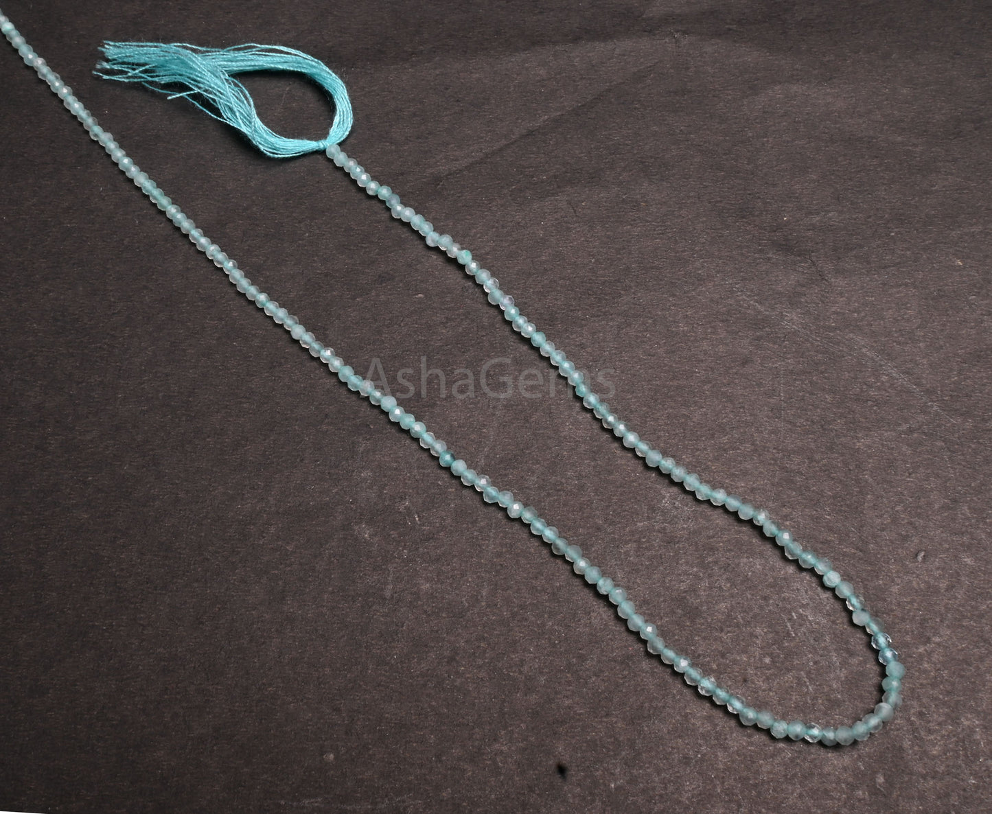 Fine Natural Sky Apatite faceted Rondelle Tiny Gemstone Micro Cut Beads, 2.2 mm Sky Blue Apatite Machine Cut Blue Apatite Bead Jewelry Craft