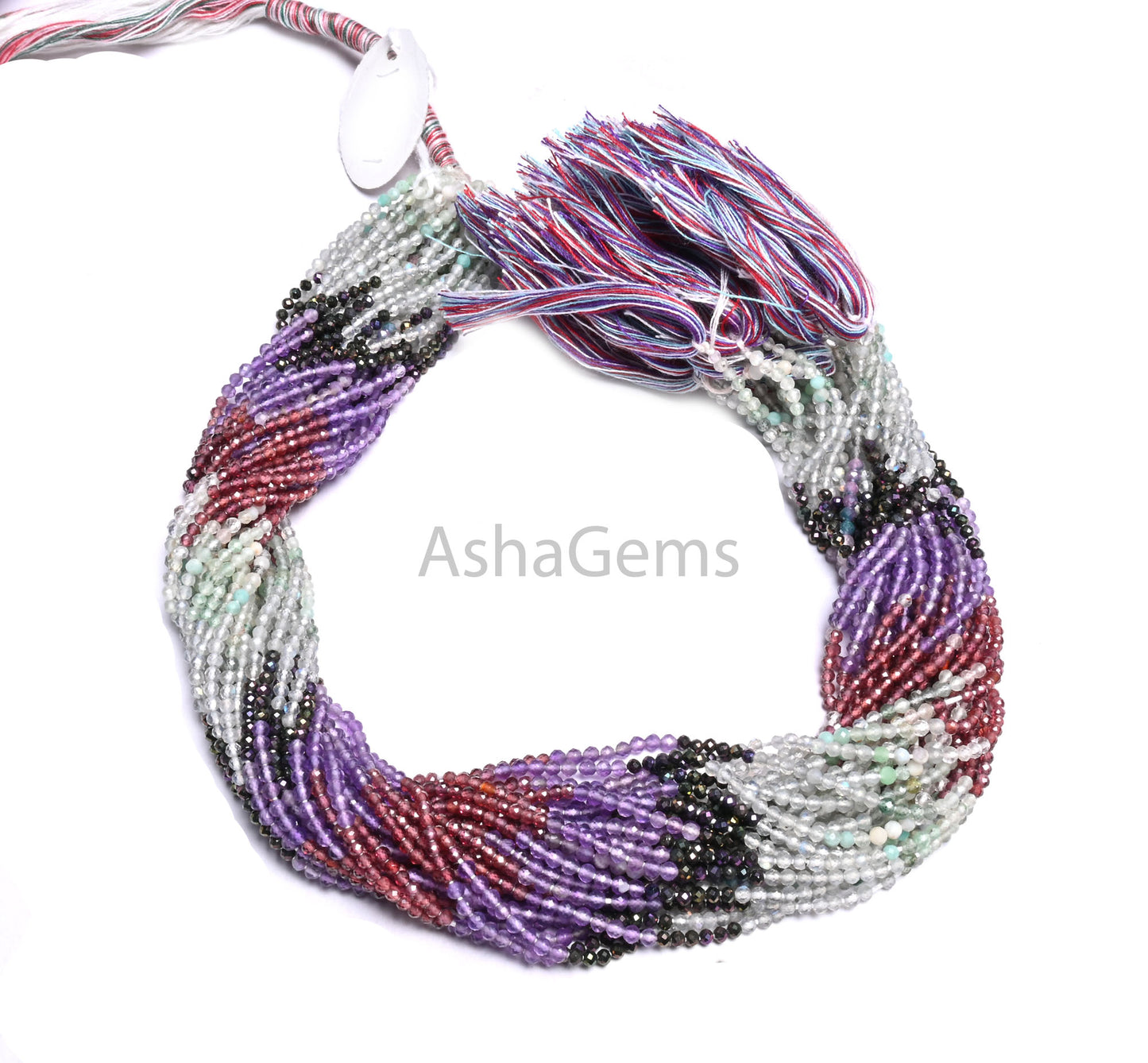 2.5 mm Beautiful Semi Precious Multi Gemstone Faceted Rondelle Tiny beads,12.5" Fine Natural multi Stone Shaded Micro cut Bead Jewelry Craft