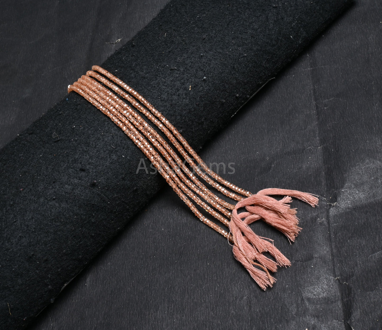 Amazing Imperial Brown Zircon Faceted Rondelle Beads,3 mm AAA Quality Cubic Zircon Micro Cut Gemstone Brown Zircon Machine Cut Beads jewelry