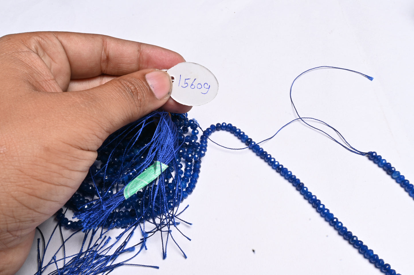 4.5 mm Fine Blue Lapis Color Jade Quartz faceted Rondelle Shape Beads, Blue Jade Quartz machine cut Gemstone Beads Jewelry makings Necklace