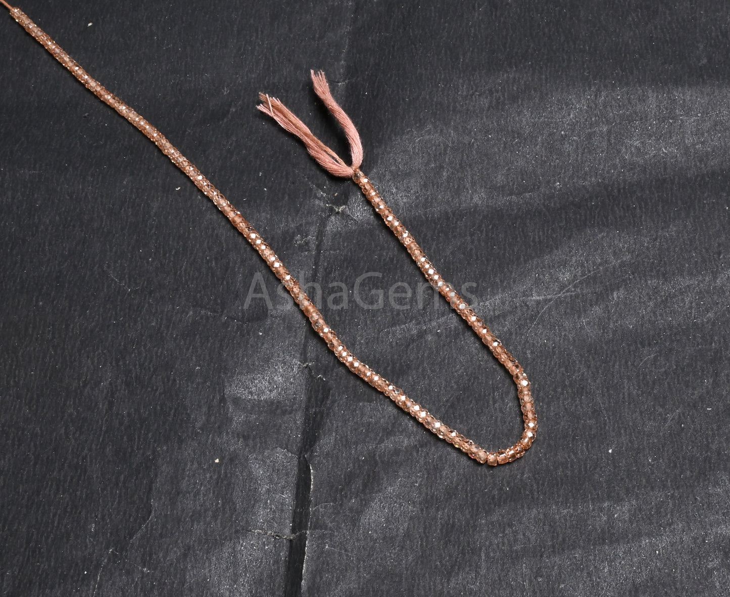 Amazing Imperial Brown Zircon Faceted Rondelle Beads,3 mm AAA Quality Cubic Zircon Micro Cut Gemstone Brown Zircon Machine Cut Beads jewelry