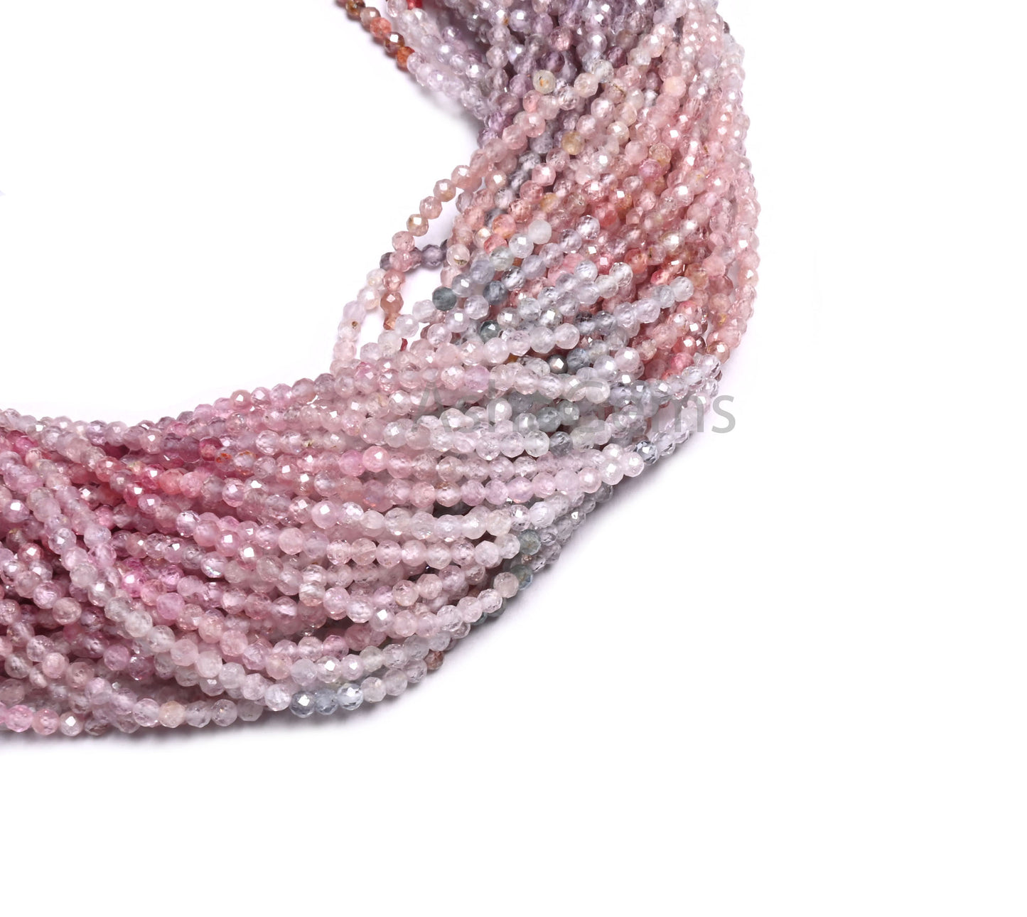 Amazing genuine Multi Spinel Micro Cut Rondelle Gemstone Loose Beads,2.4mm Natural Spinel Tiny Machine Cut Faceted Spinal Bead Jewelry Craft