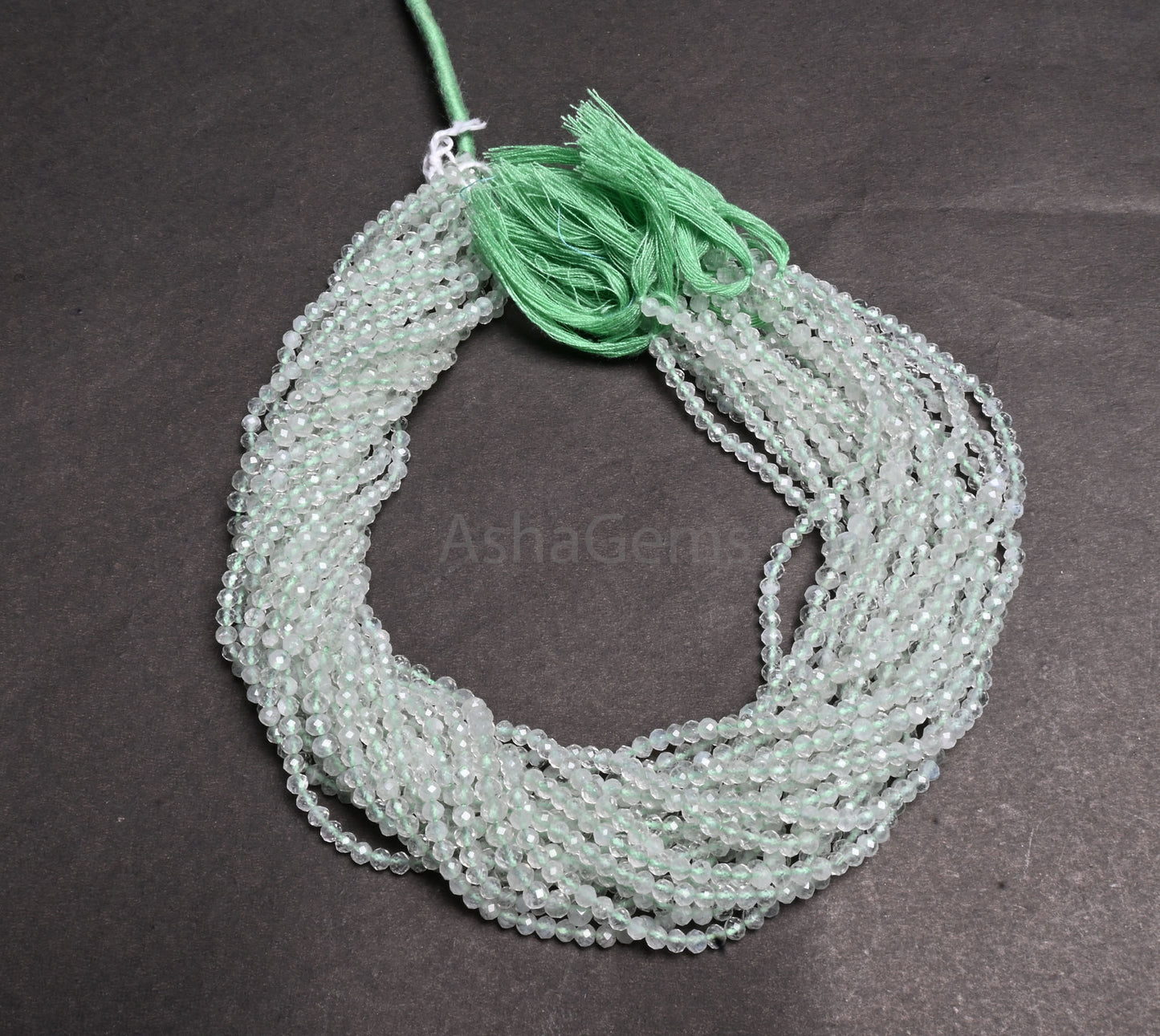 Natural Green Amethyst faceted micro cut Rondelle Shape Beads, Green Amethyst machine Cut Gemstone Loose Beads Jewelry making necklace Craft