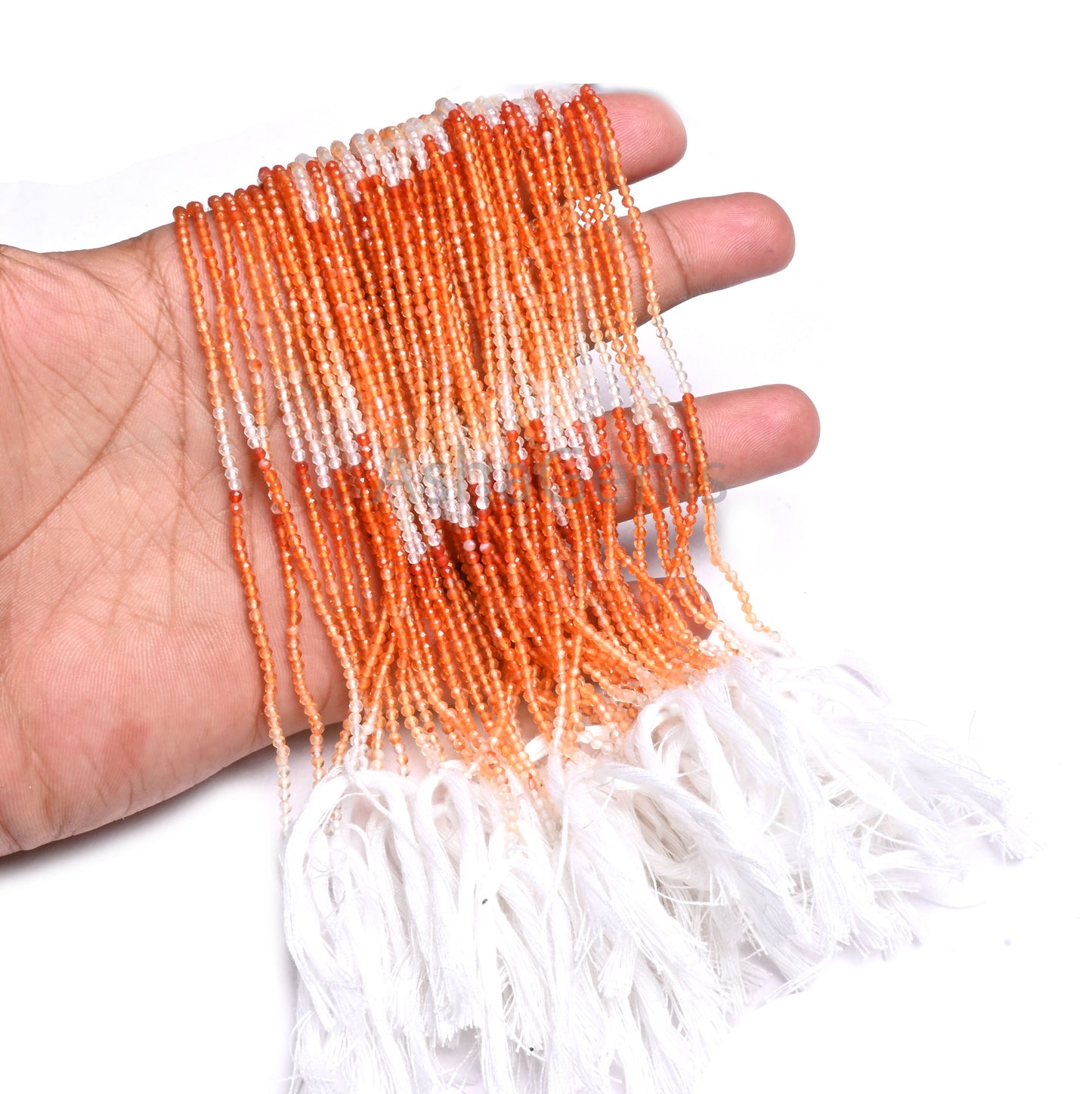 Beautiful Shaded Orange Red Carnelian faceted Rondelle Tiny Gemstone Beads,2 mm Natural AAA Carnelian Micro Machine Cut Beads Jewelry Crafts