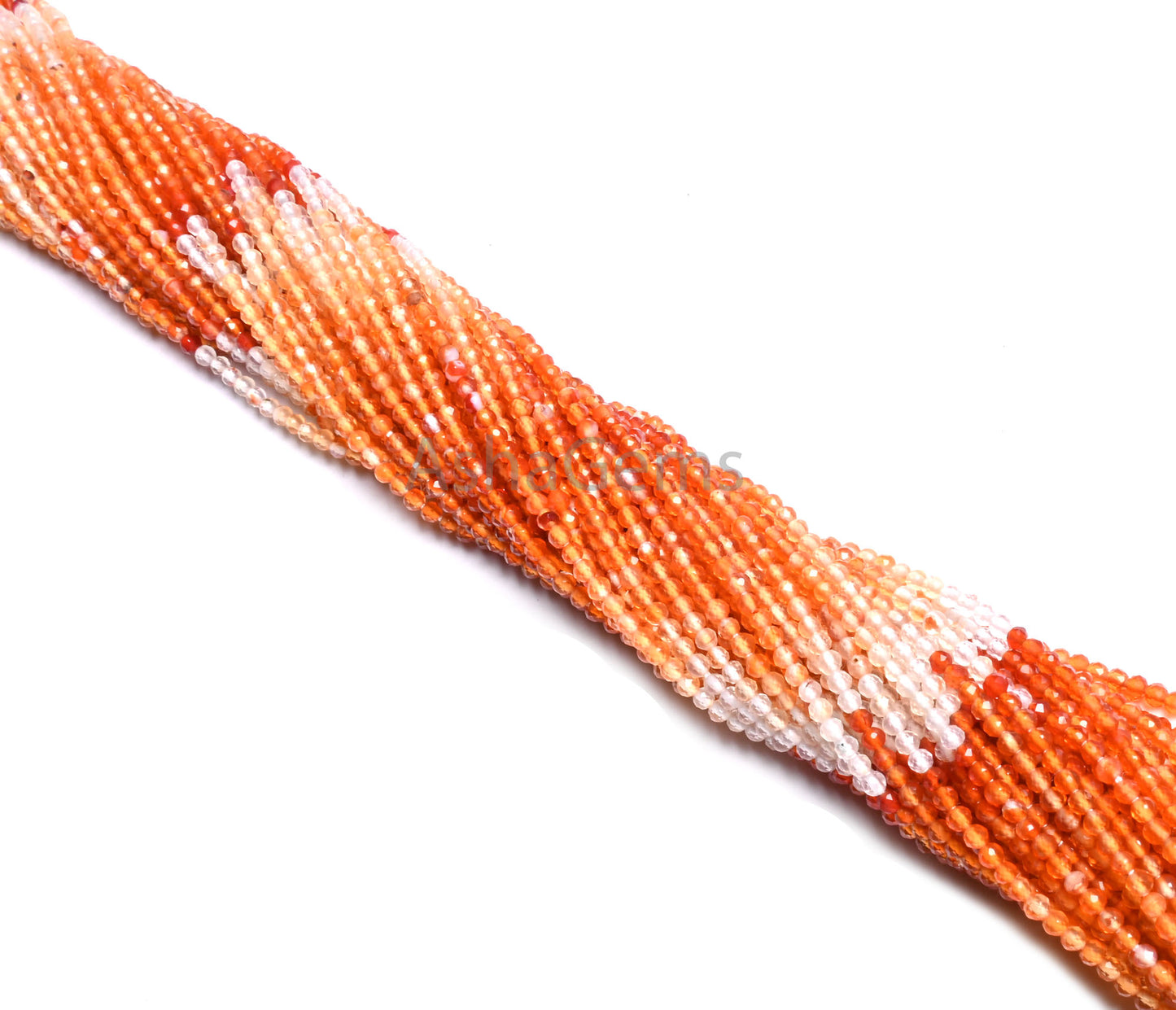 Beautiful Shaded Orange Red Carnelian faceted Rondelle Tiny Gemstone Beads,2 mm Natural AAA Carnelian Micro Machine Cut Beads Jewelry Crafts