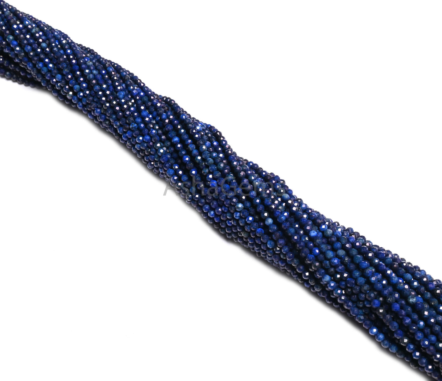 AAA Quality Blue Lapis Lazuli Machine Cut Rondelle Gemstone Beads,2.2 mm Natural Blue Lapis Micro Cut Tiny Beads Lapis Jewelry Making Crafts