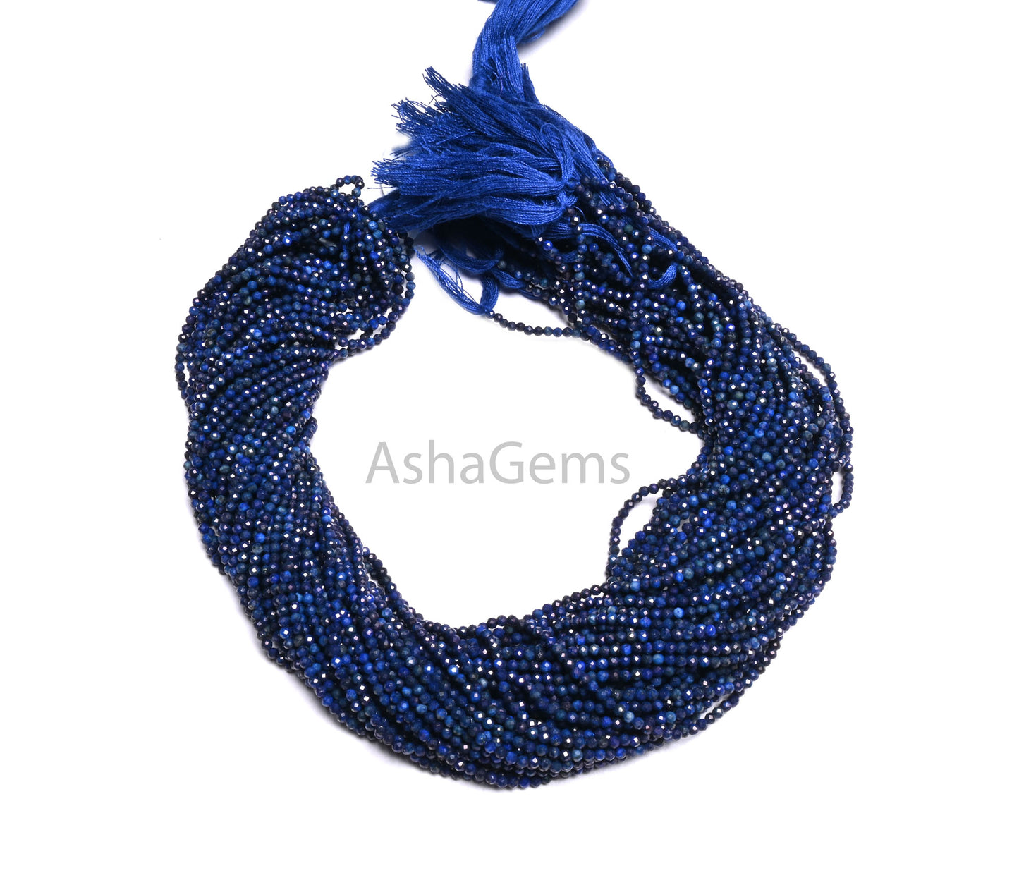 AAA Quality Blue Lapis Lazuli Machine Cut Rondelle Gemstone Beads,2.2 mm Natural Blue Lapis Micro Cut Tiny Beads Lapis Jewelry Making Crafts