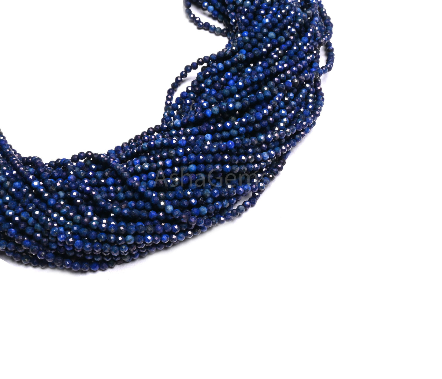 AAA Quality Blue Lapis Lazuli Machine Cut Rondelle Gemstone Beads,2.2 mm Natural Blue Lapis Micro Cut Tiny Beads Lapis Jewelry Making Crafts