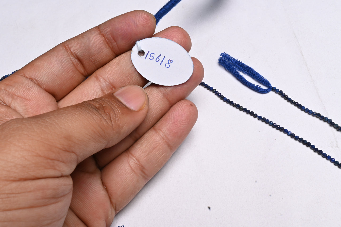 AAA Quality Blue Lapis Lazuli Machine Cut Rondelle Gemstone Beads,2.2 mm Natural Blue Lapis Micro Cut Tiny Beads Lapis Jewelry Making Crafts