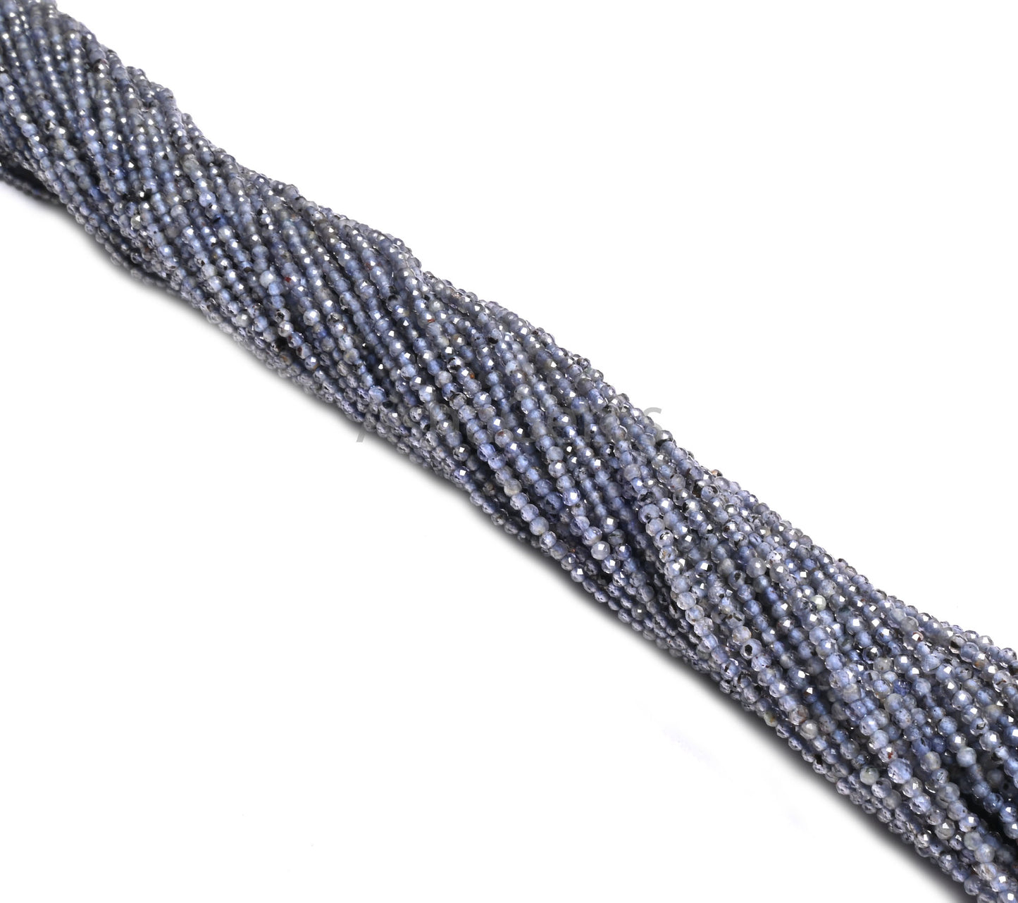AAA Quality Blue Iolite Micro Cut Beads,13"Strand,2mm Natural Blue Iolite Rondelle Shape faceted Gemstone Bead Necklace Jewelry Making Craft
