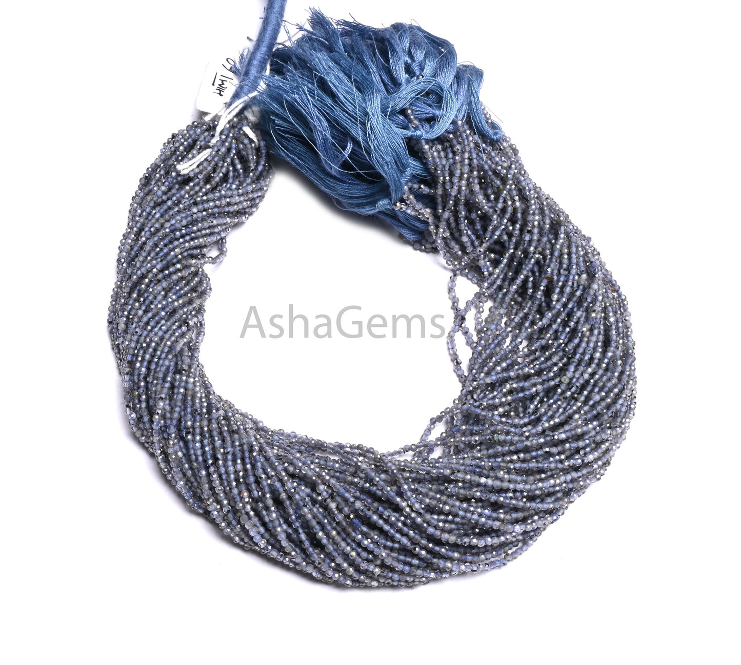 AAA Quality Blue Iolite Micro Cut Beads,13"Strand,2mm Natural Blue Iolite Rondelle Shape faceted Gemstone Bead Necklace Jewelry Making Craft