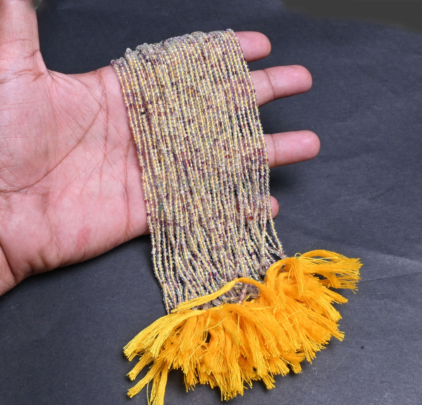 Beautiful Yellow Fluorite Micro Cut Rondelle tiny Gemstone Beads,2mm Natural Fluorite Machine Cut faceted Fluorite Bead Jewelry Making craft