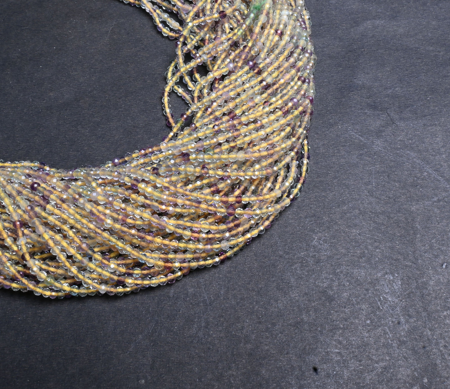 Beautiful Yellow Fluorite Micro Cut Rondelle tiny Gemstone Beads,2mm Natural Fluorite Machine Cut faceted Fluorite Bead Jewelry Making craft